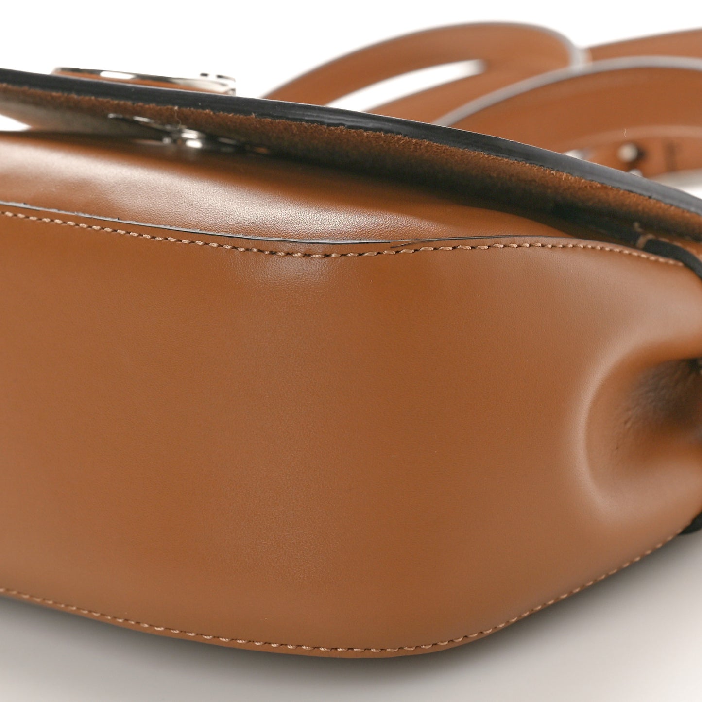 Calfskin Small Amberley Satchel Braun