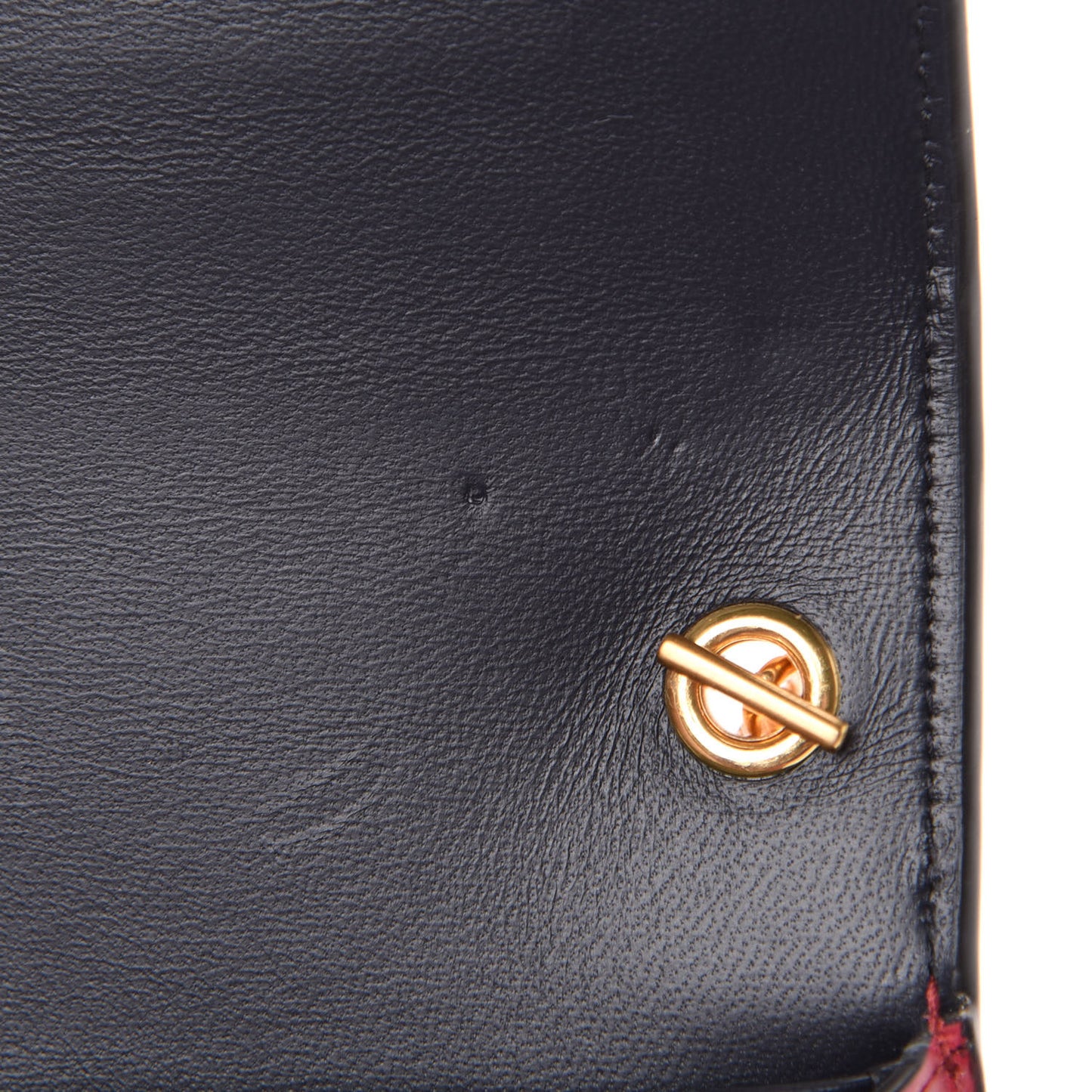 Crocodile Embossed Calfskin Small Darley Red Berry