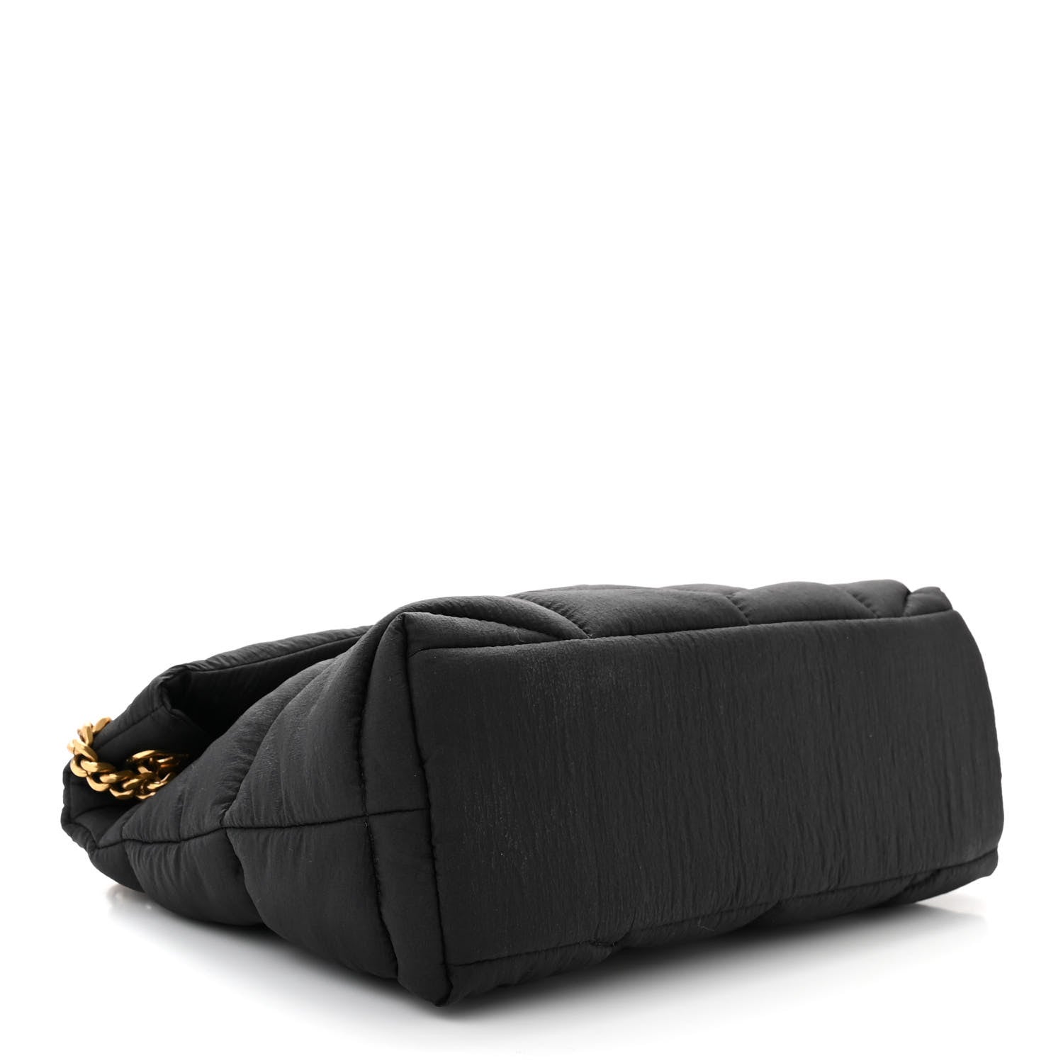 Saint Laurent Nylon Quilted Small Loulou Puffer Monogram Chain Satchel Black 4 of 10