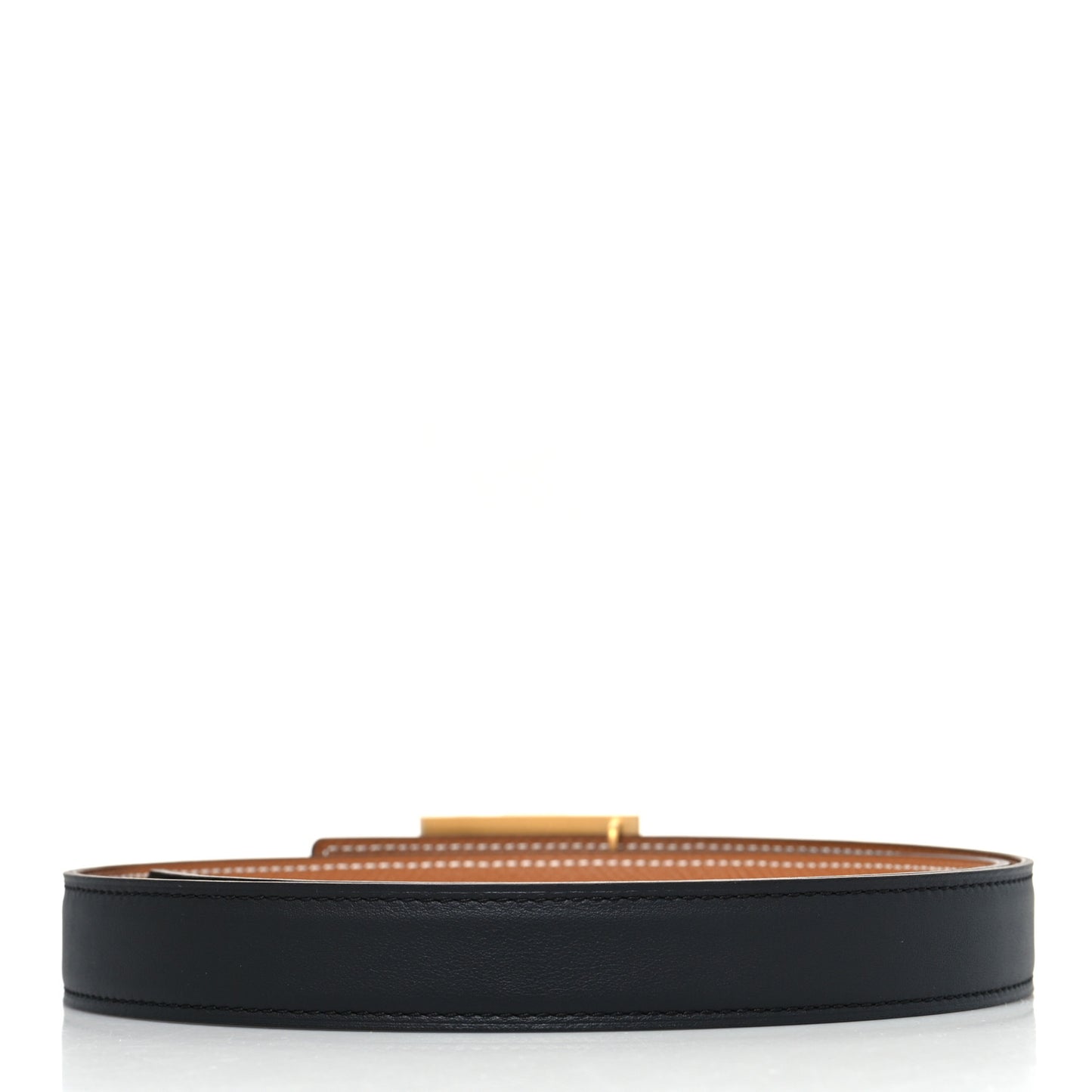 Swift Epsom 24mm Collier De Chien Belt 85 Black Gold