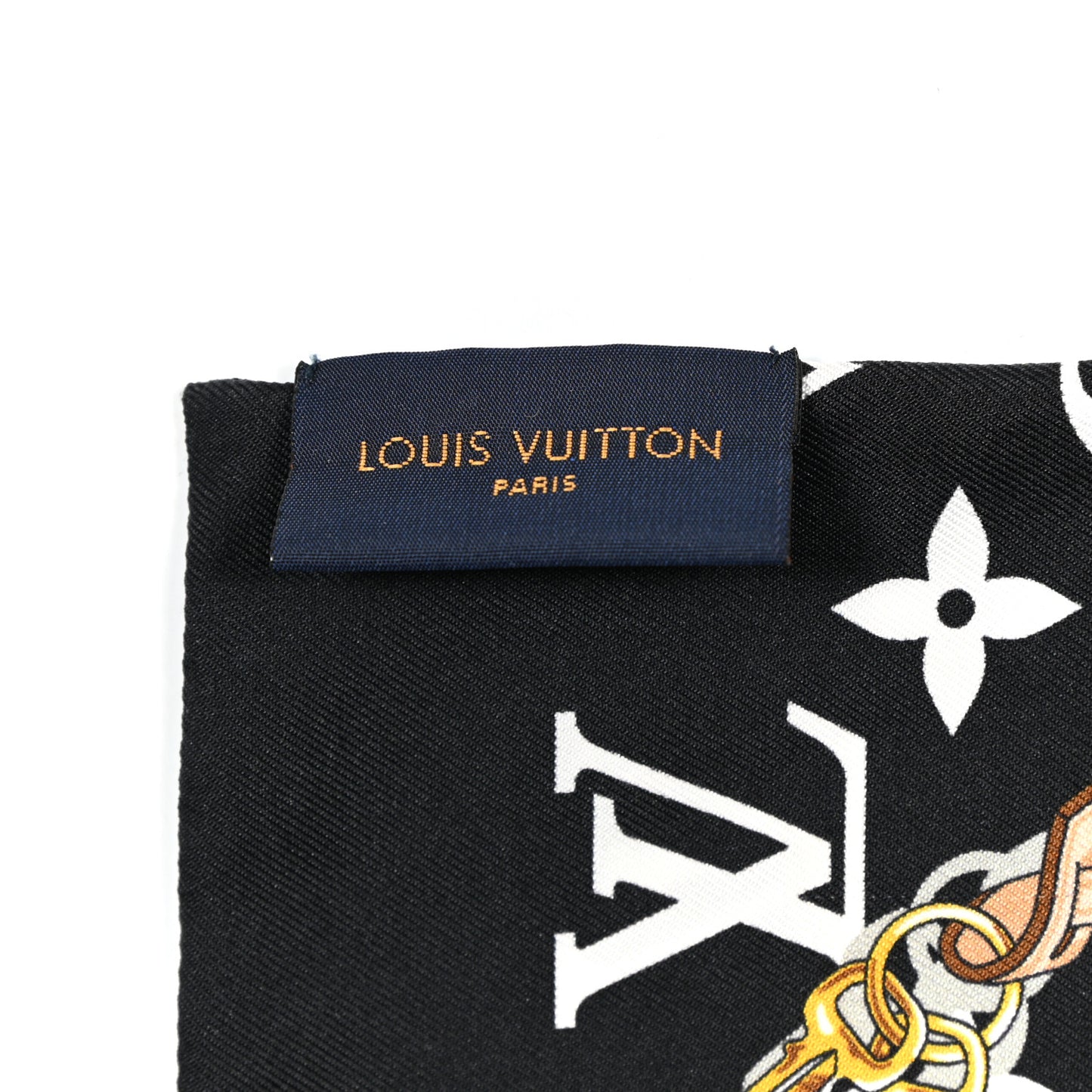 Silk Monogram Confidential Bandeau Black