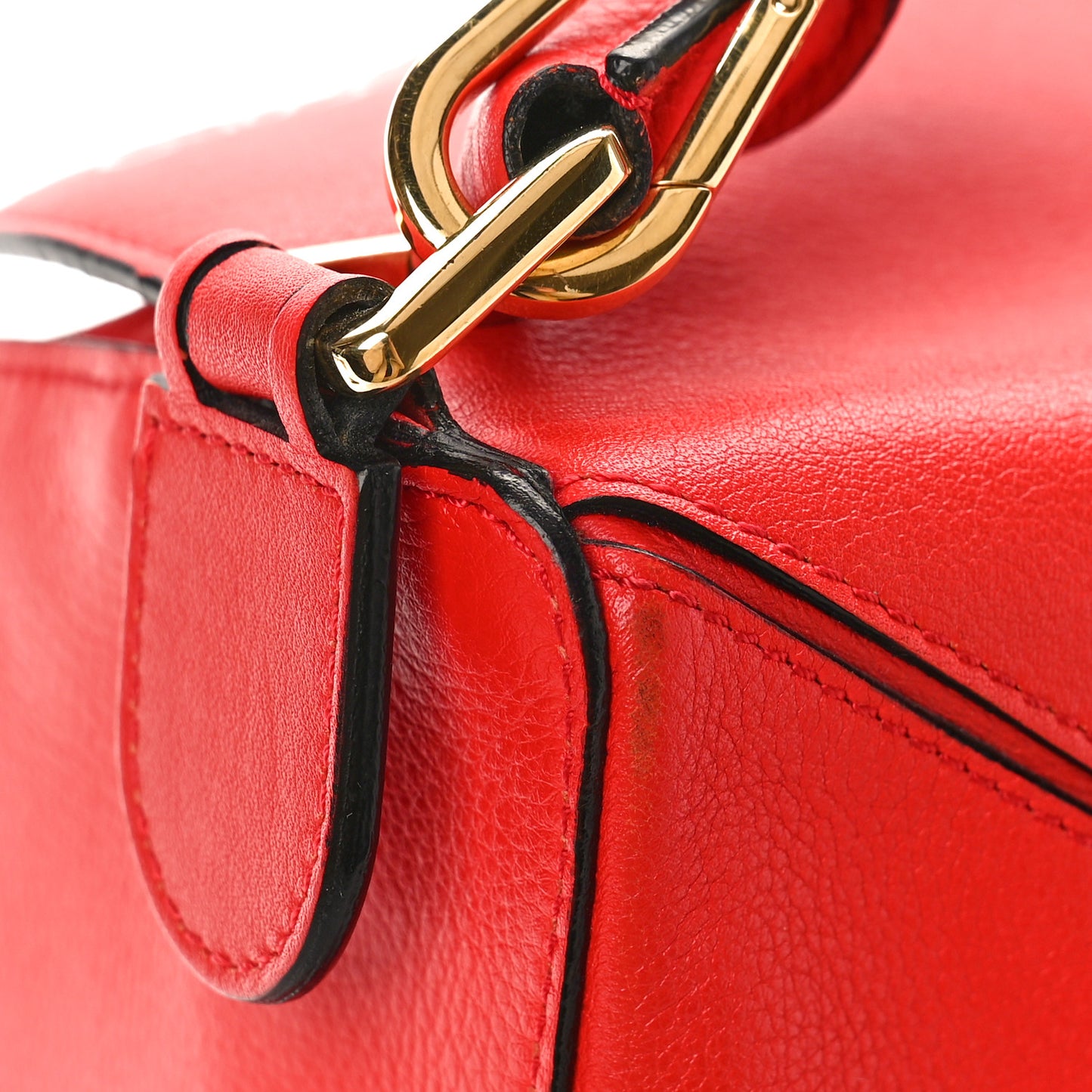 Calfskin Medium Puzzle Bag Scarlet