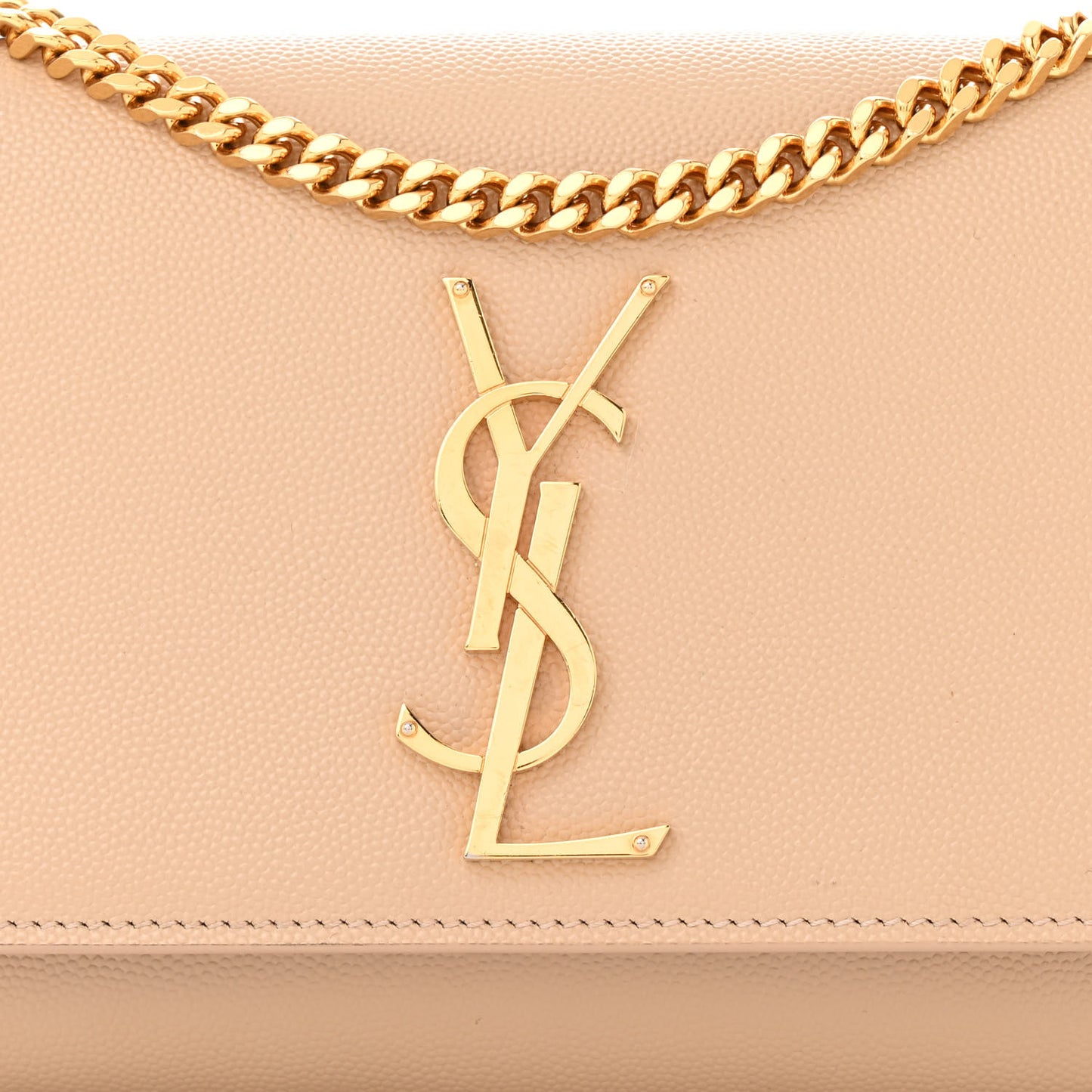 Grain De Poudre Small Monogram Kate Satchel Nude Powder