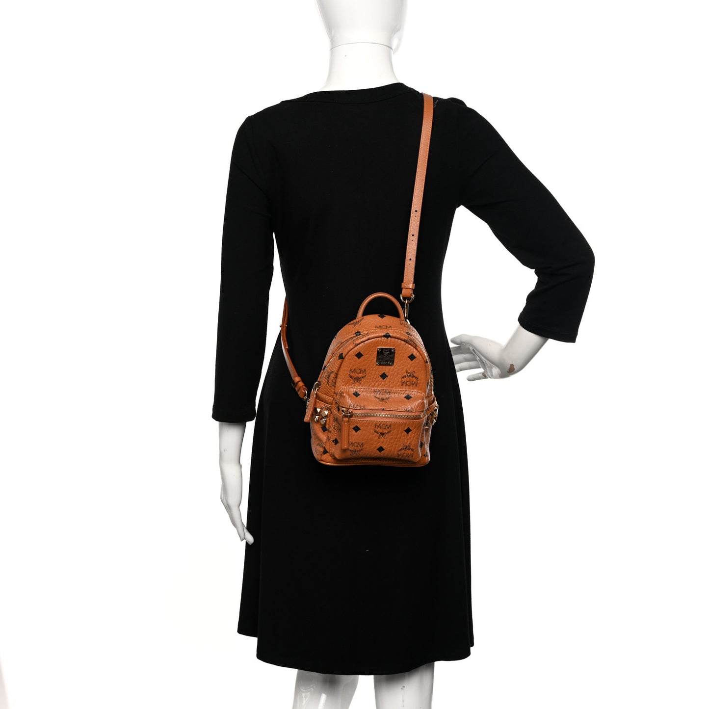 Visetos Side Stud X-Mini Stark Bebe Boo Backpack Cognac