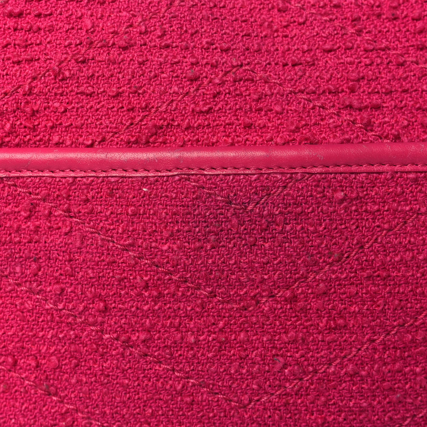 Boucle Tweed Monogram Medium Niki Chain Satchel Pink