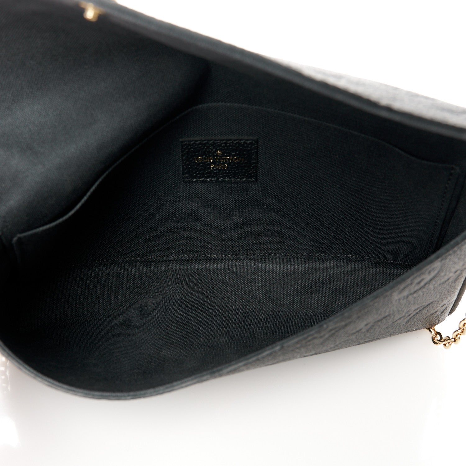 Louis Vuitton Empreinte Pochette Felicie Chain Wallet Black 6 of 12