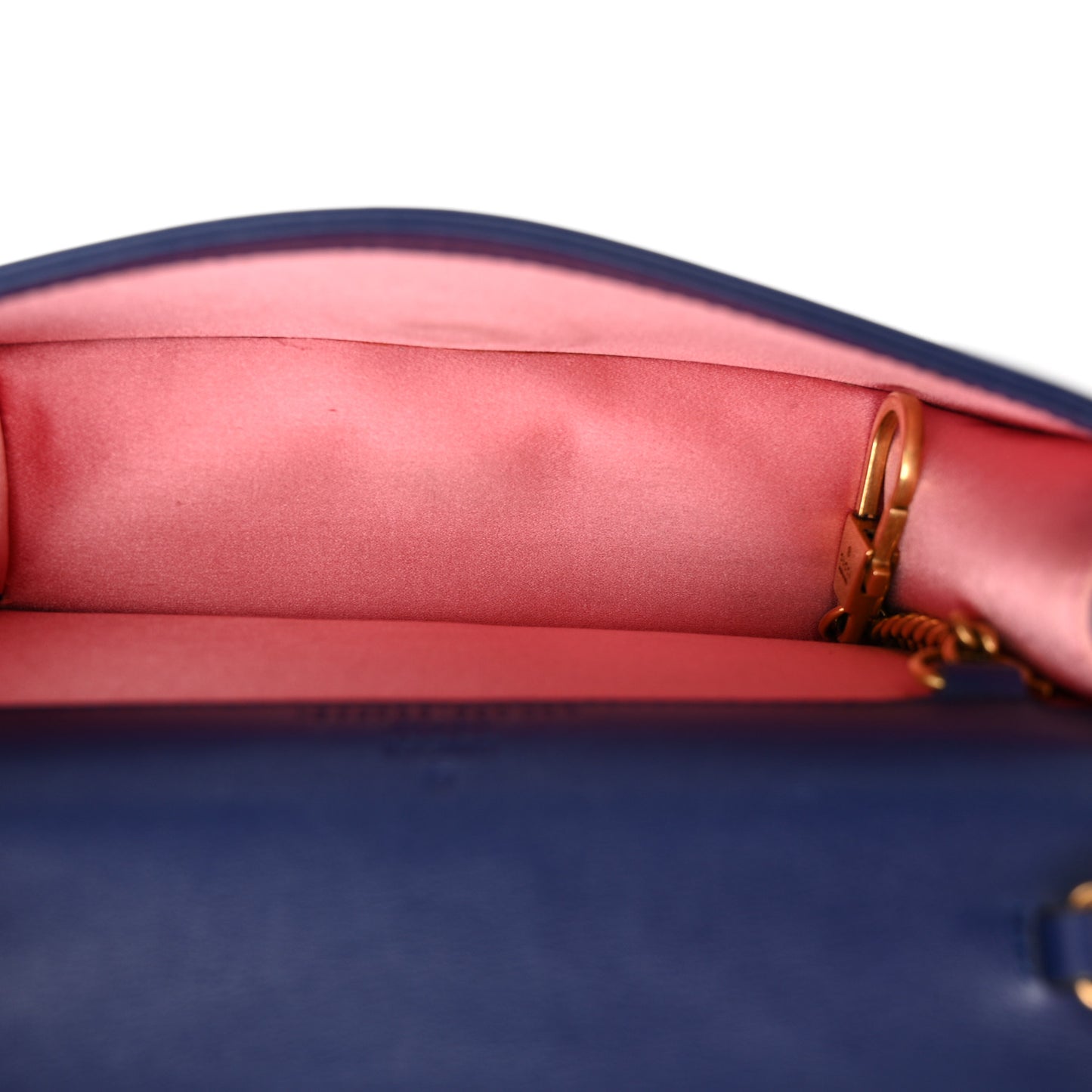 Velvet Matelasse GG Marmont Mini Bag Cobalt Blue