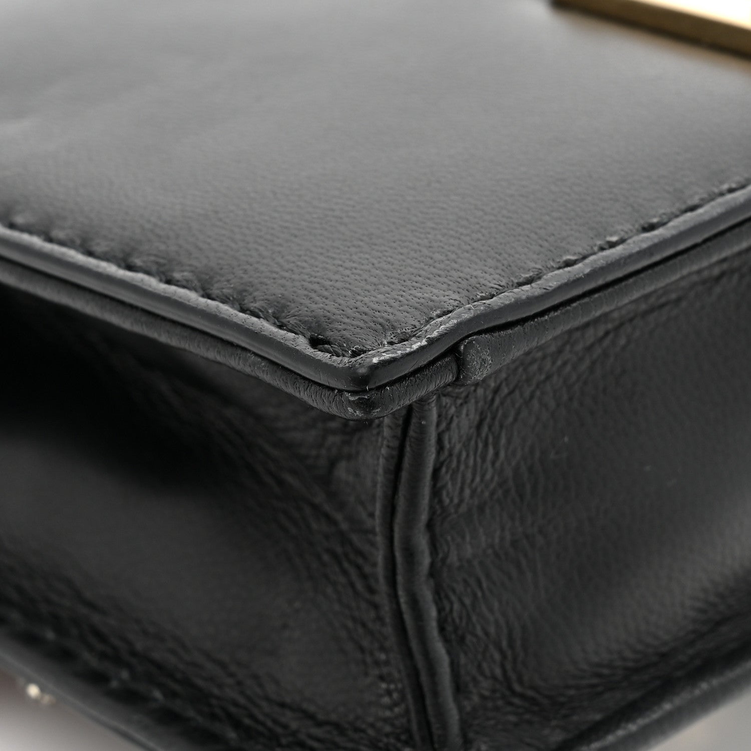 Valentino Garavani Calfskin Beaded Crystal Rockstud Bow Wristlet Clutch Black Poudre 11 of 14