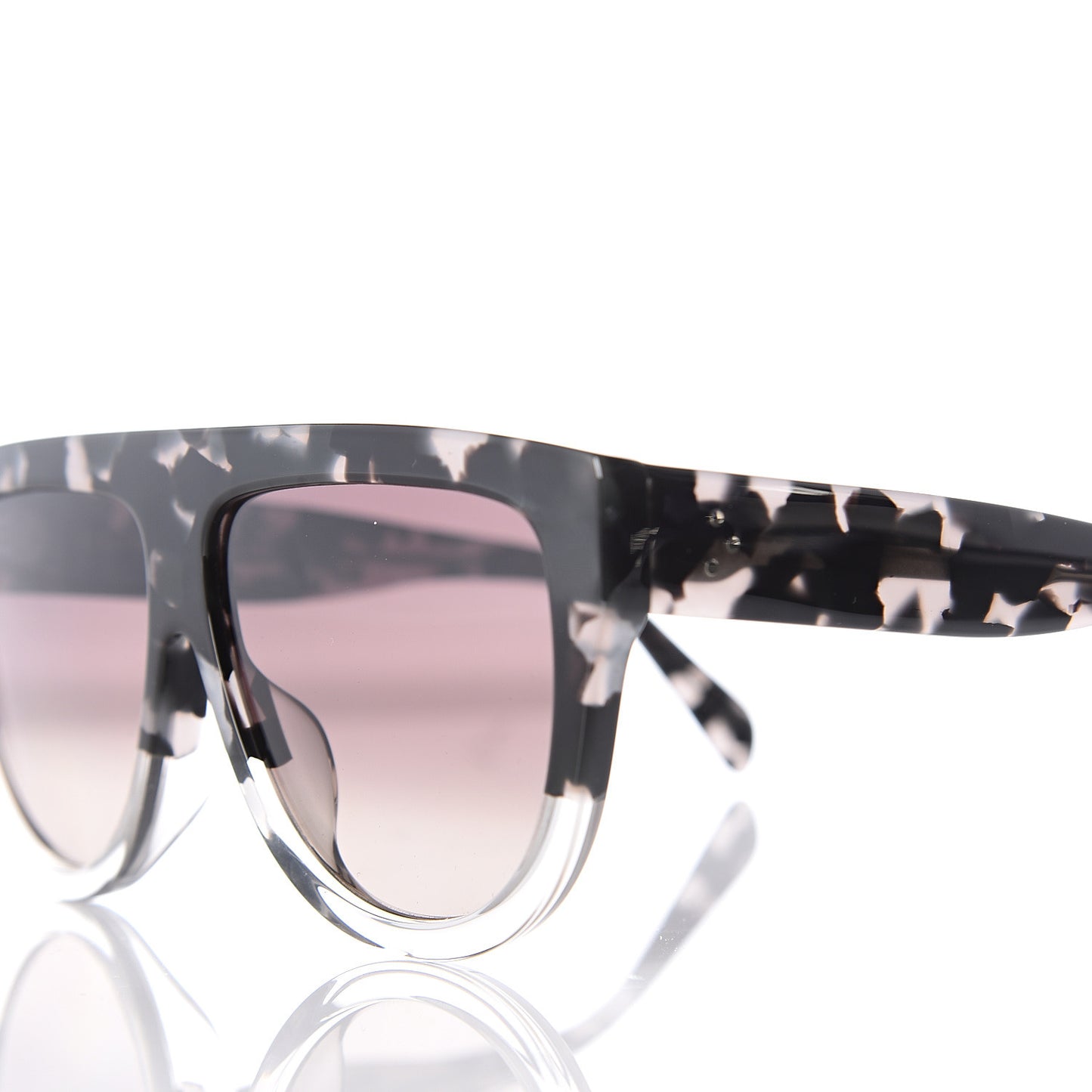 Acetate Aviator Sunglasses CL 40001F Black