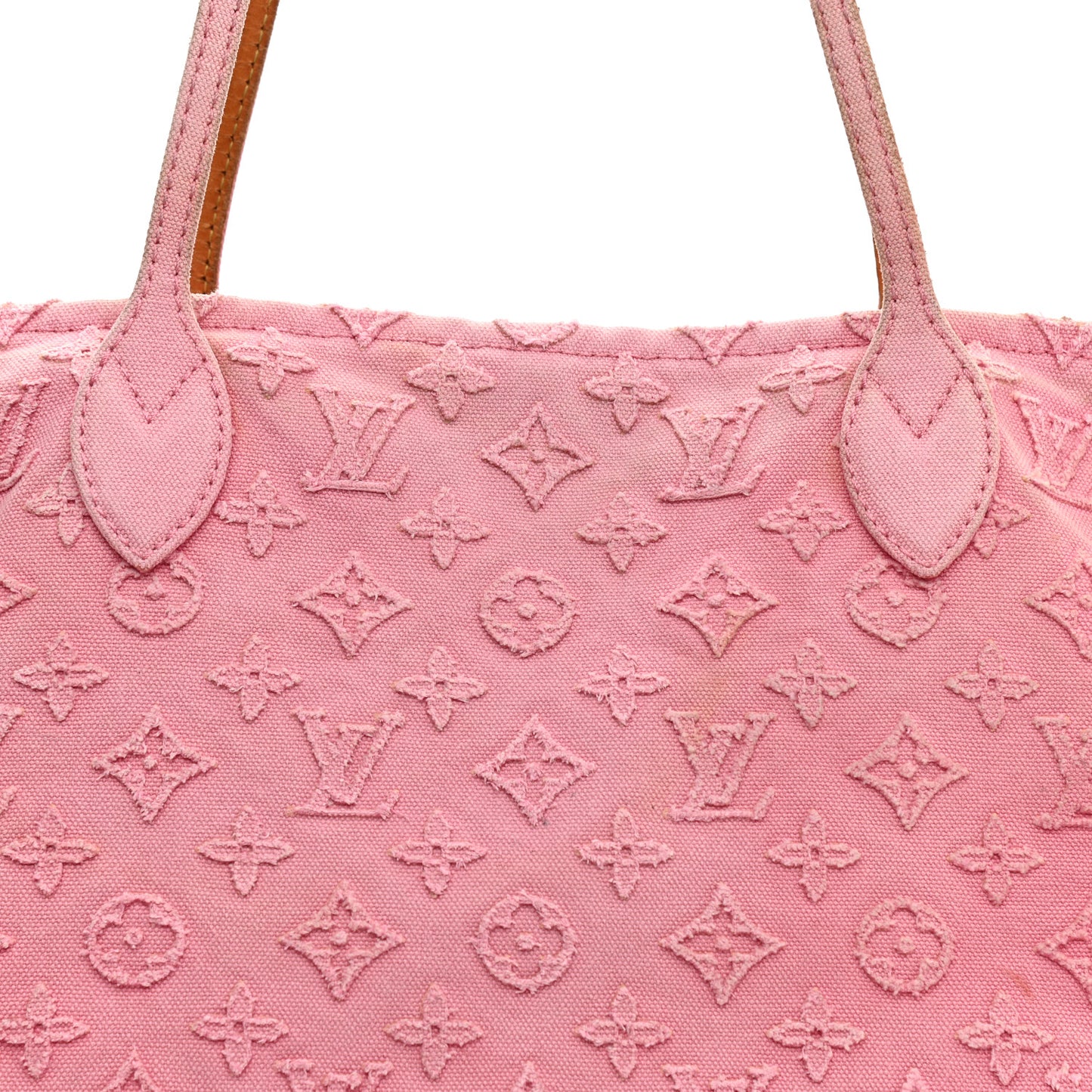 Monogram Denim Neverfull MM Rose