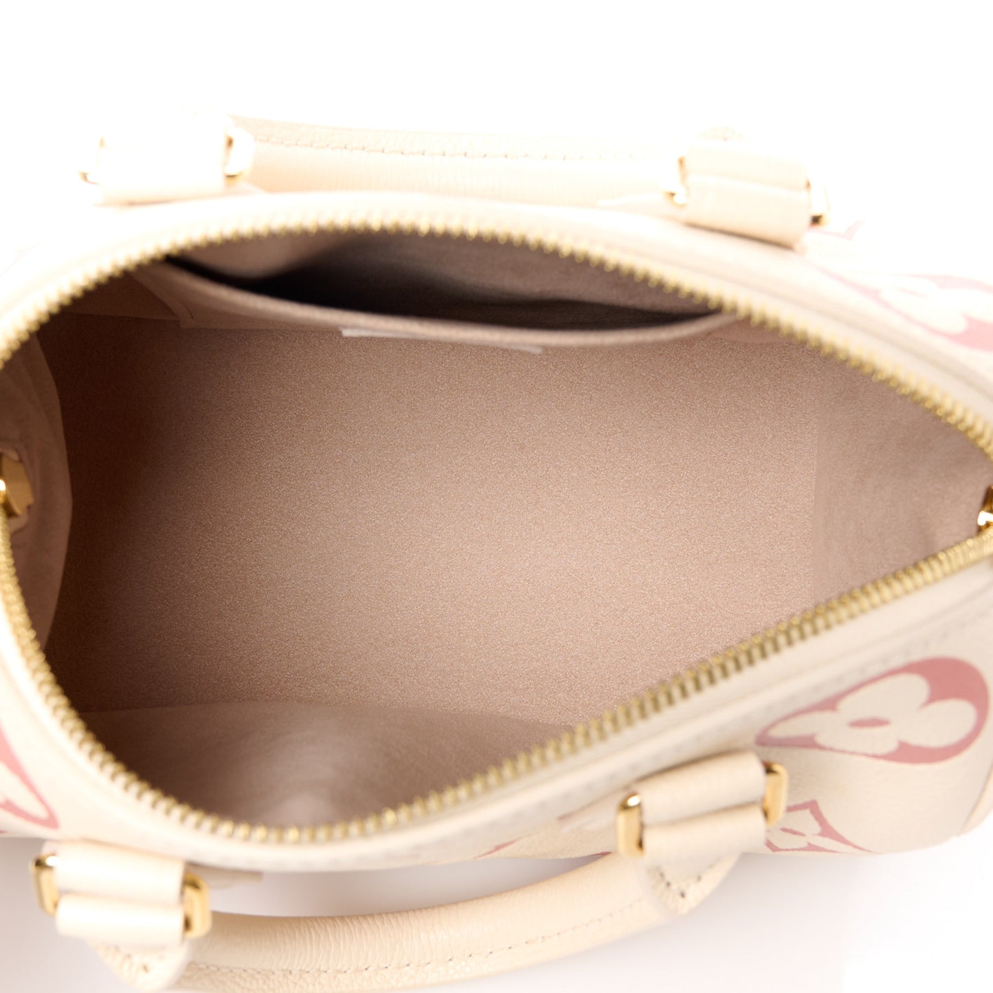 Empreinte Monogram Giant Speedy Bandouliere 20 Creme Rose Trianon