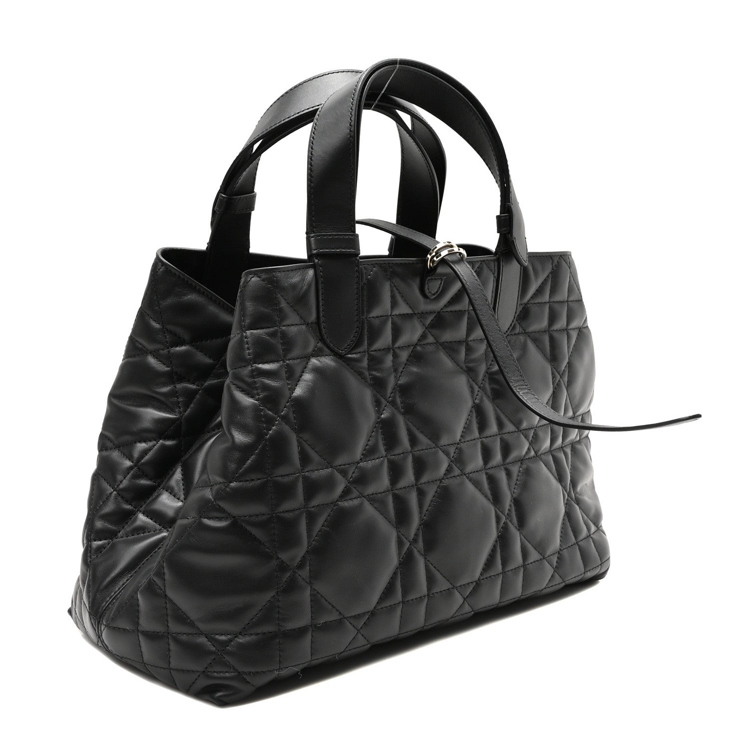 Christian Dior Calfskin Macrocannage Medium Toujours Black 4 of 11