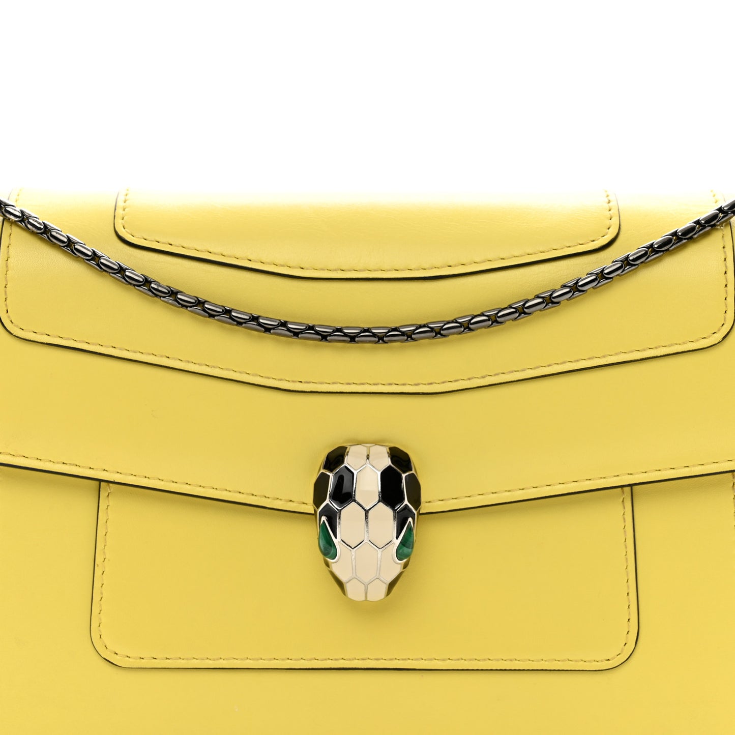 Calfskin Serpenti Forever Shoulder Bag Yellow