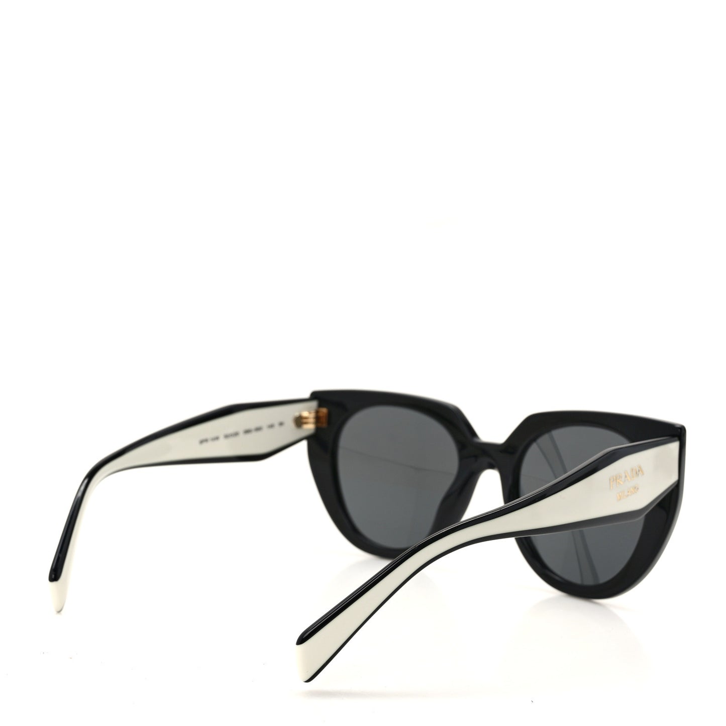 Acetate Sunglasses SPR 14W Black White
