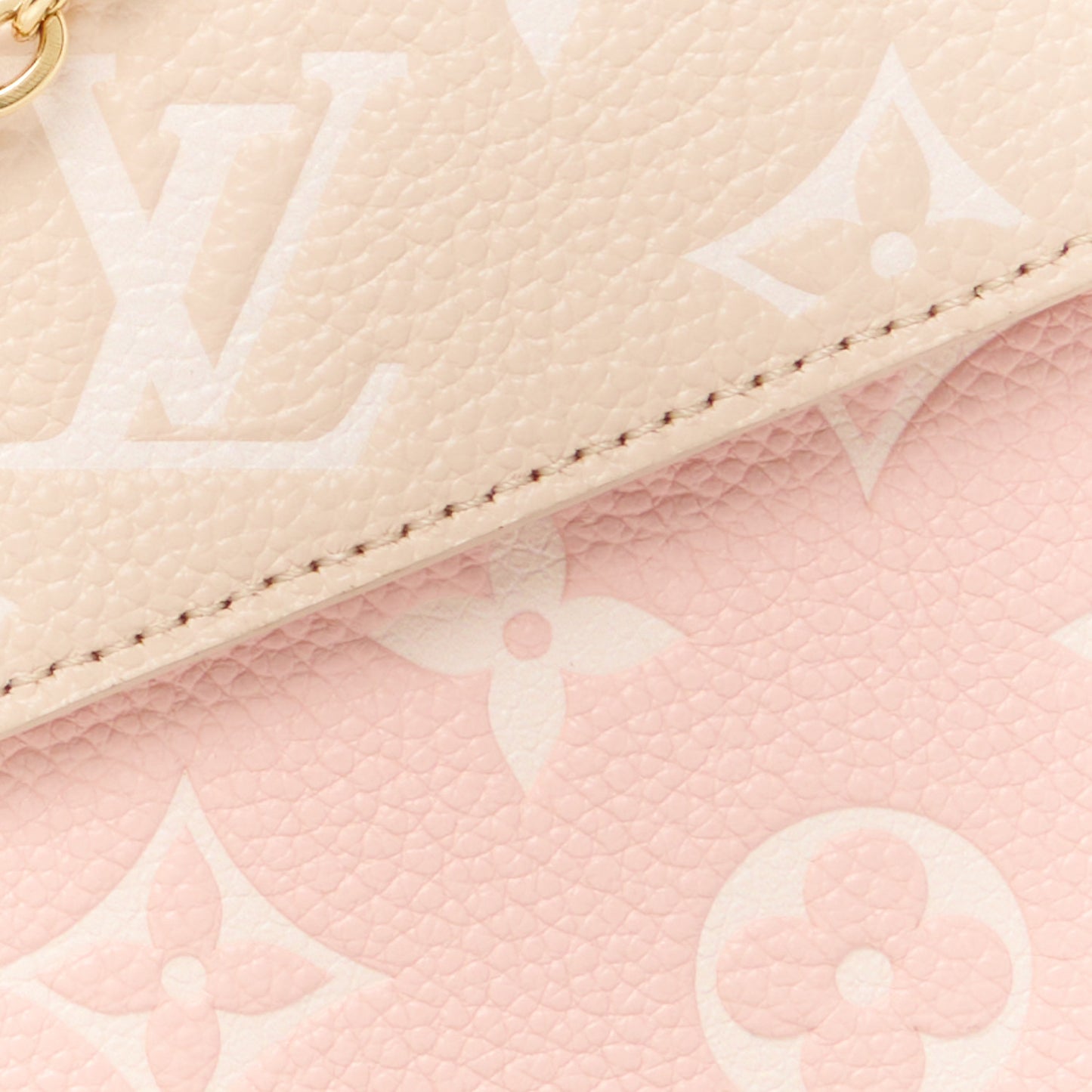 Empreinte Spring in the City Felicie Pochette Chain Wallet Pink Beige Yellow