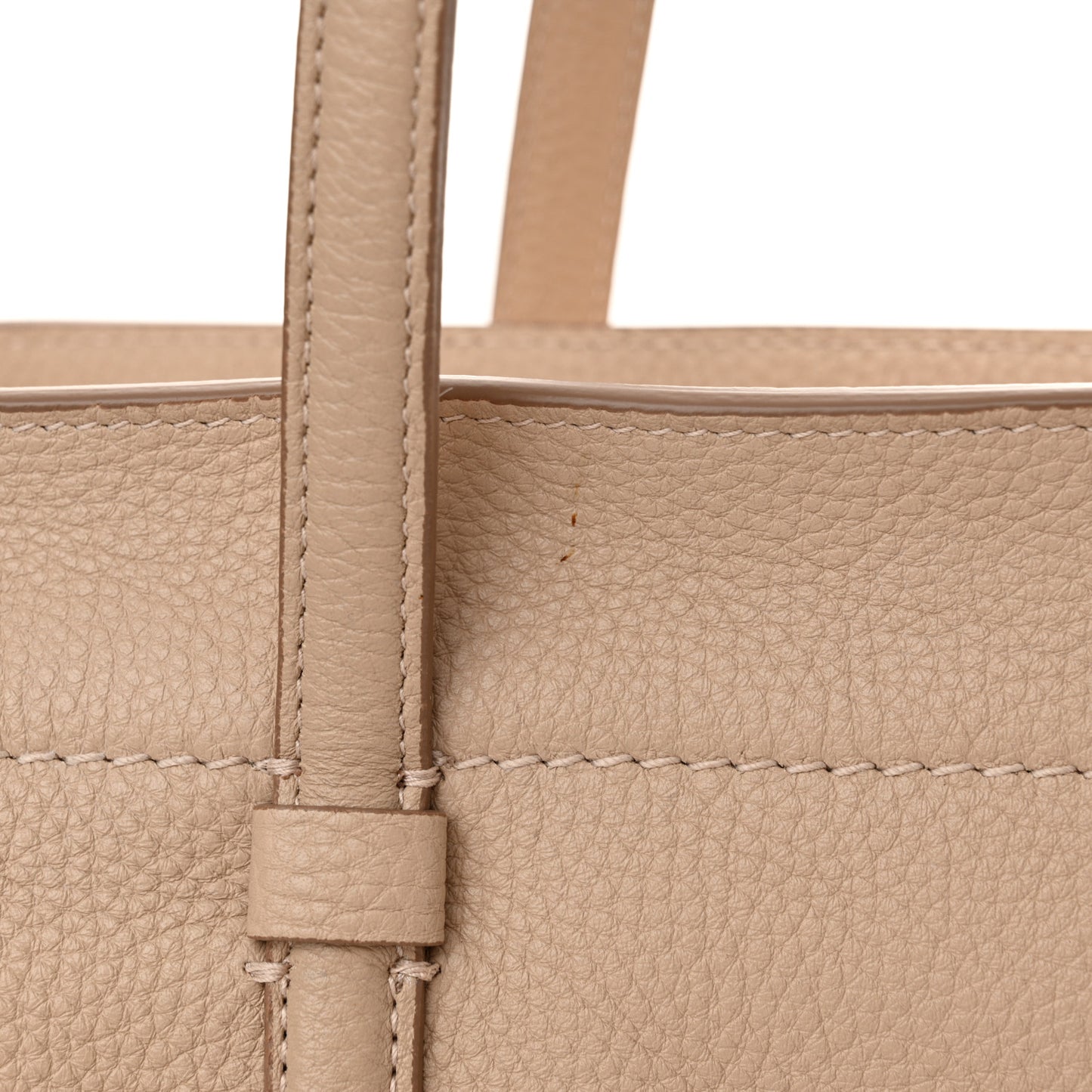 Calfskin Double Handle Medium Amy New Bisque