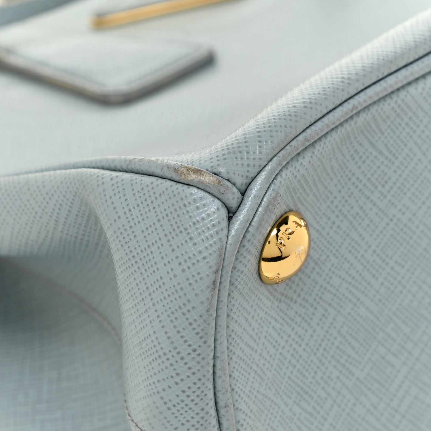 Saffiano Lux Mini Double Zip Tote Lago