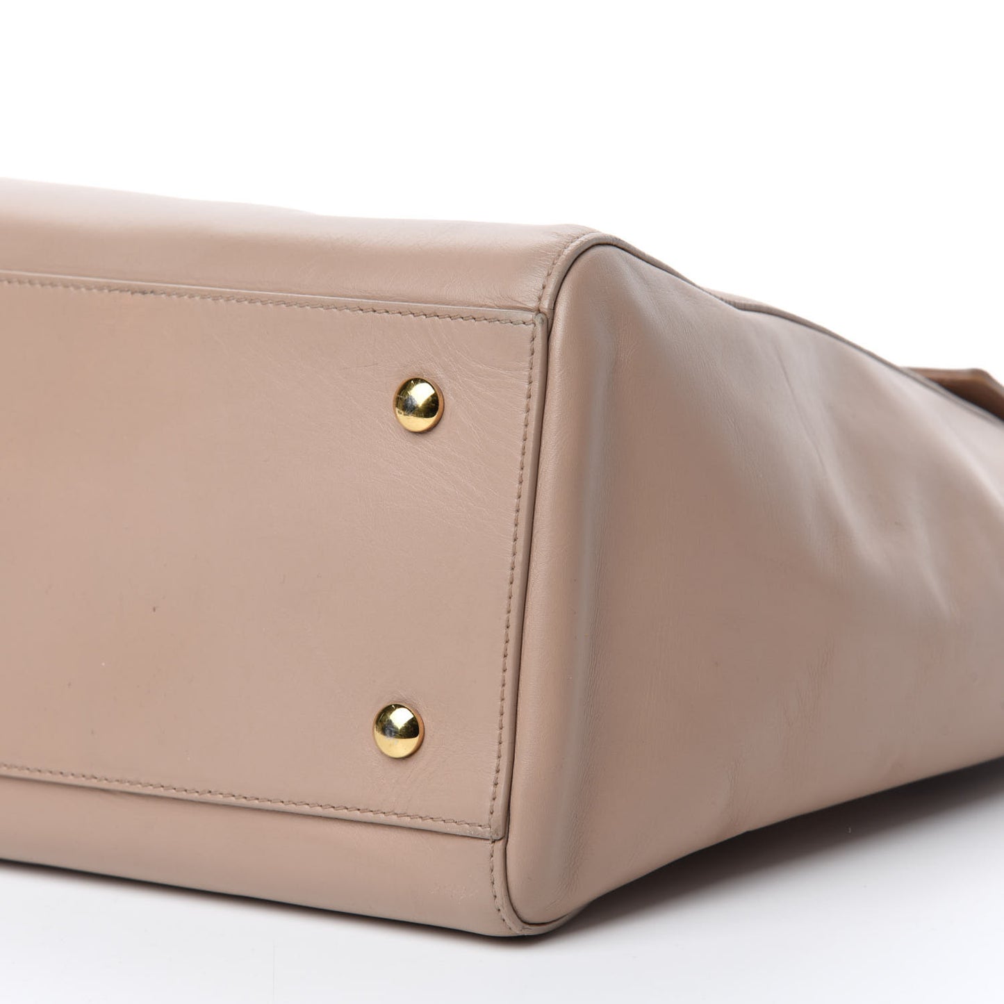 Vitello Calfskin Large Signature Tote Beige