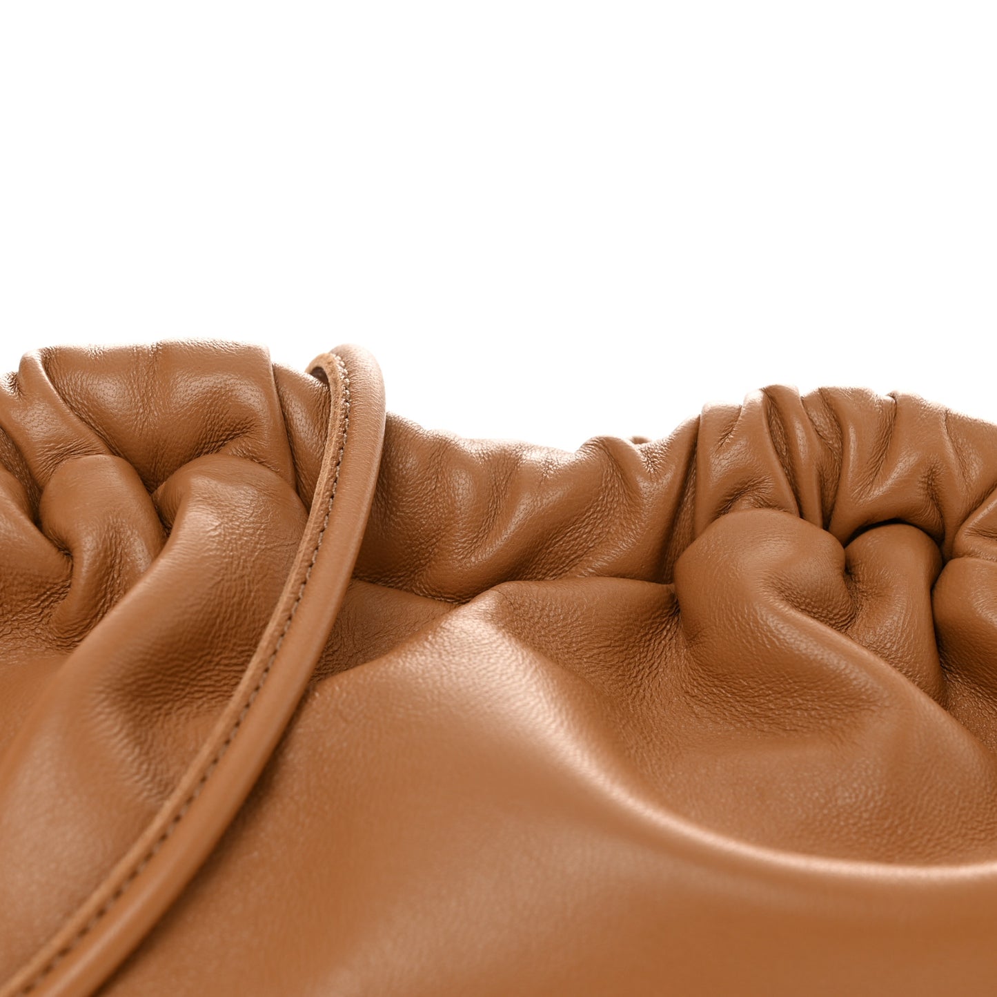Lambskin Cloud Mini Clutch Caramel
