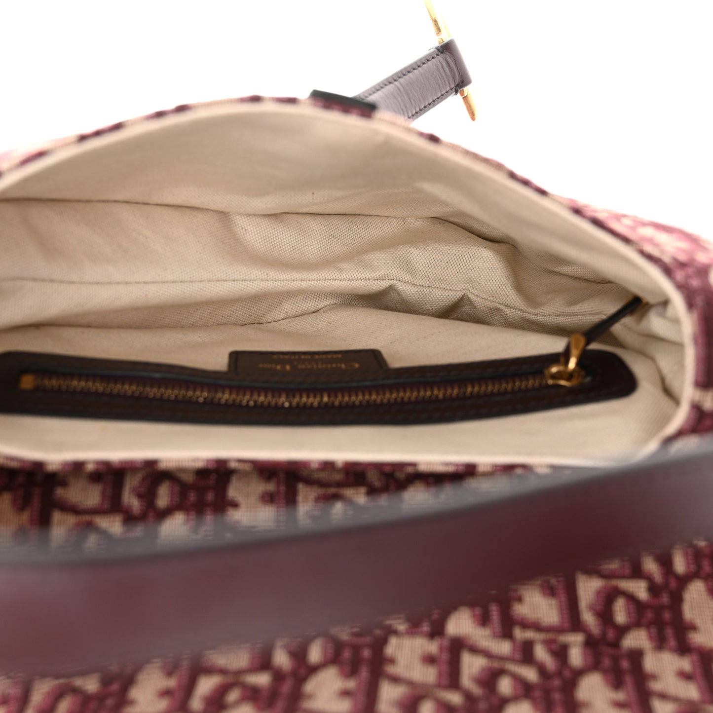 Oblique Saddle Bag Burgundy