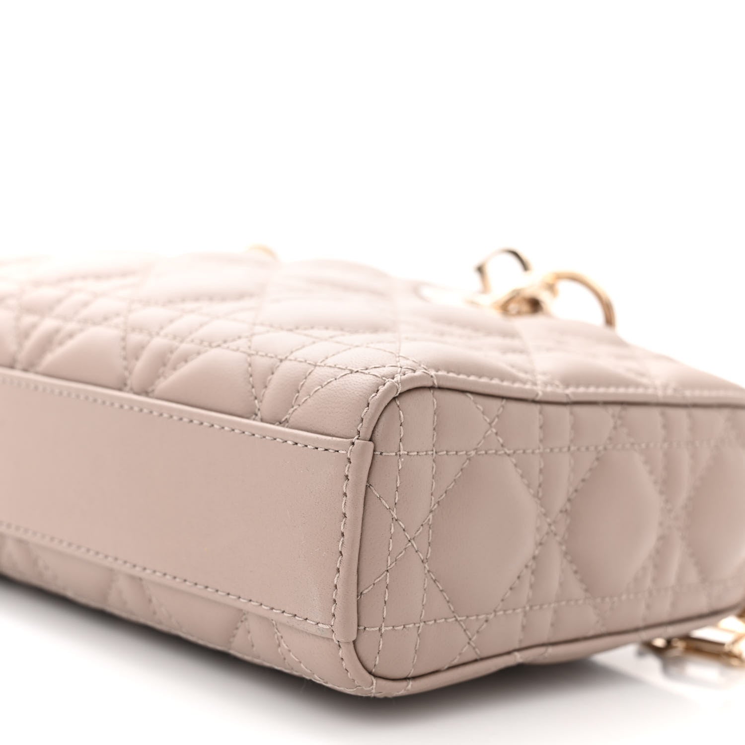 Christian Dior Lambskin Cannage Medium Lady D-Joy Warm Taupe 9 of 9
