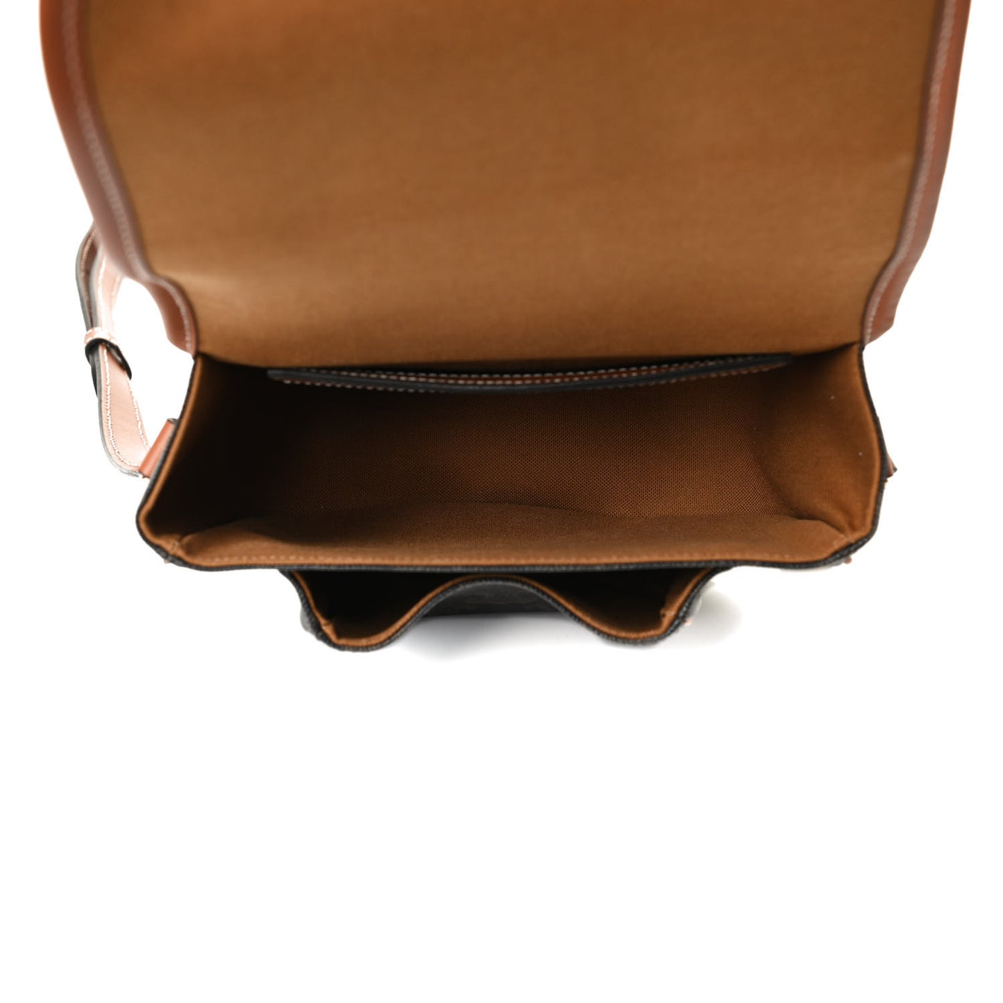 Triomphe Canvas Medium Folco Bag Tan