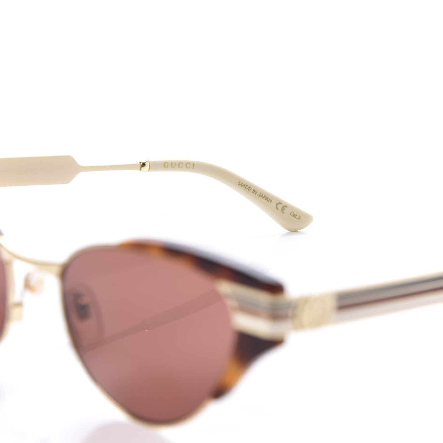 Gucci Cat Eye Web Sunglasses GG0522S Tortoise 6 of 8