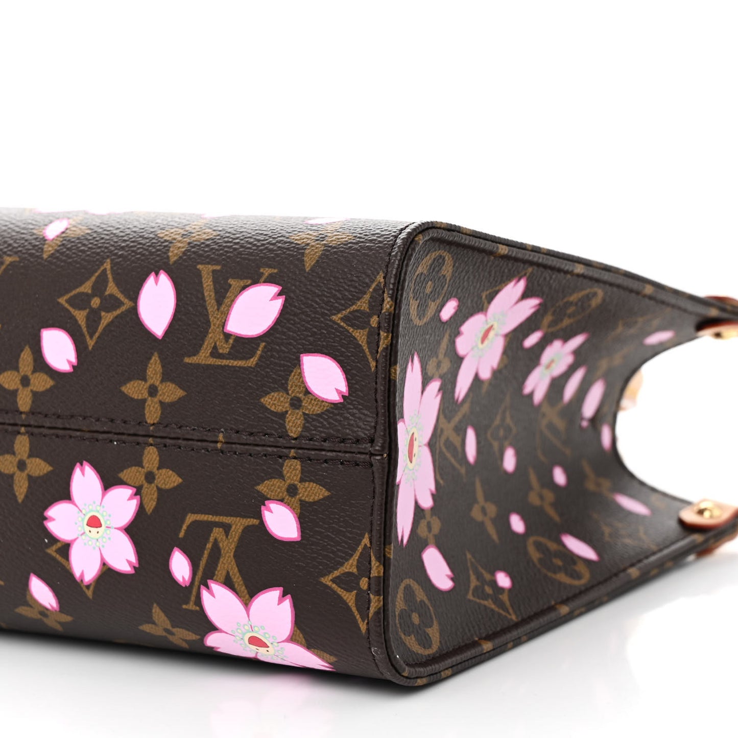LV X TM Monogram Cherry Blossom Onthego PM Sakura Brown