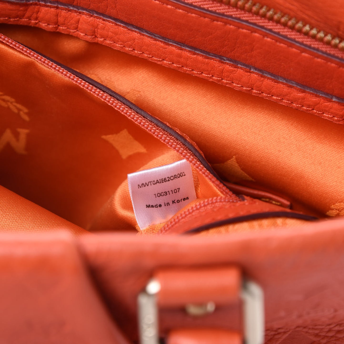 Calfskin Ottomar Monogram Tote Orange