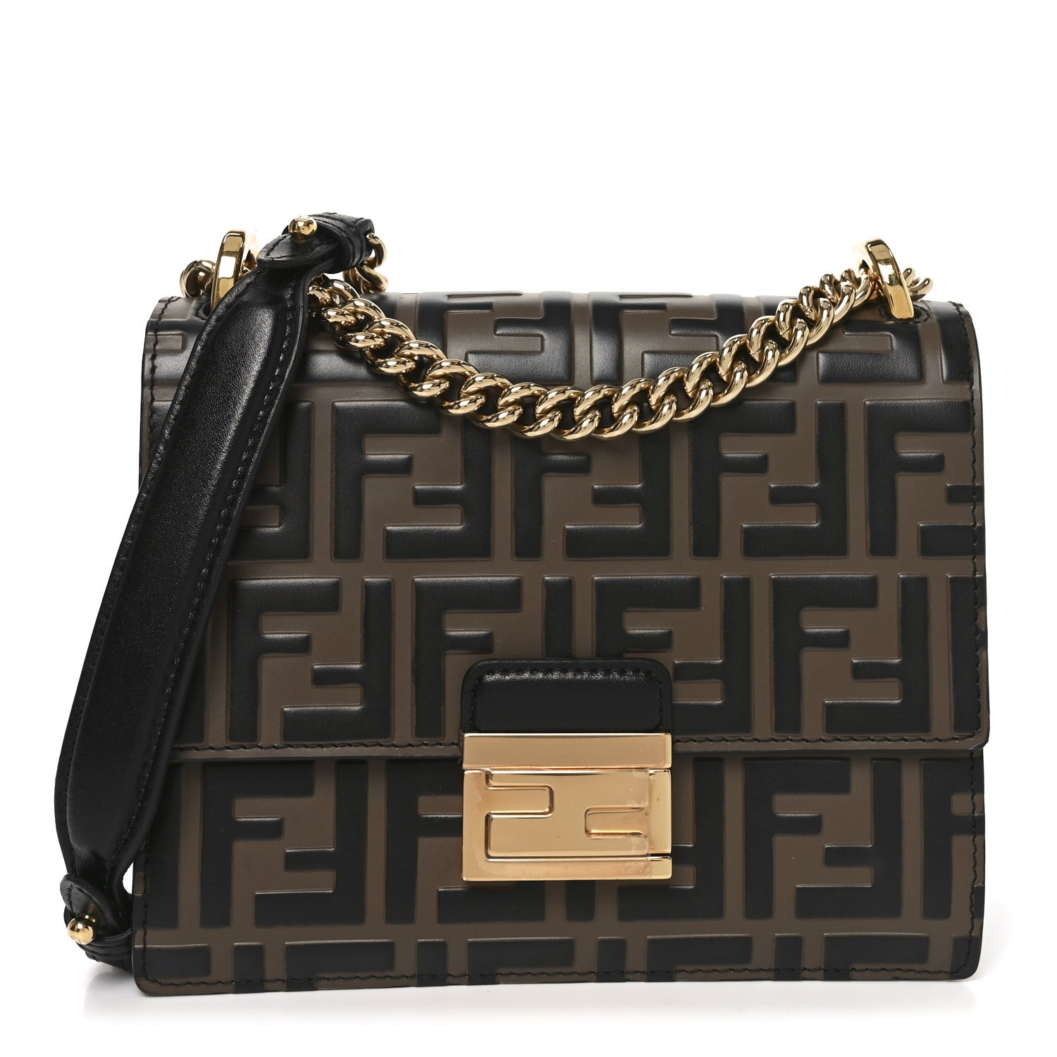 <週末値下げ>　FENDI  ショルダーバッグ Squared FF Fendi Lui Medium Fabric Black | Fendi