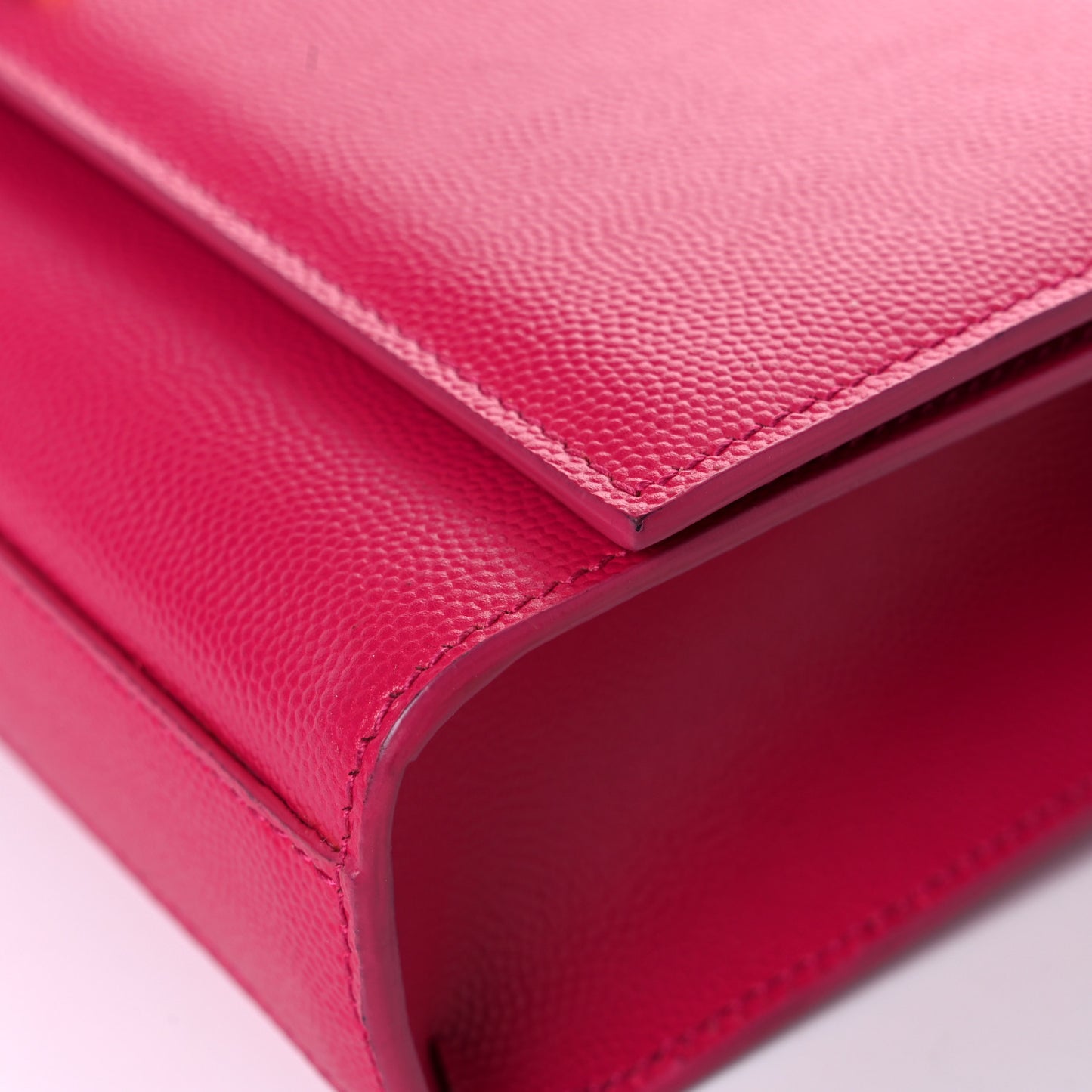 Grain De Poudre Medium Monogram Kate Satchel Lipstick Fuchsia