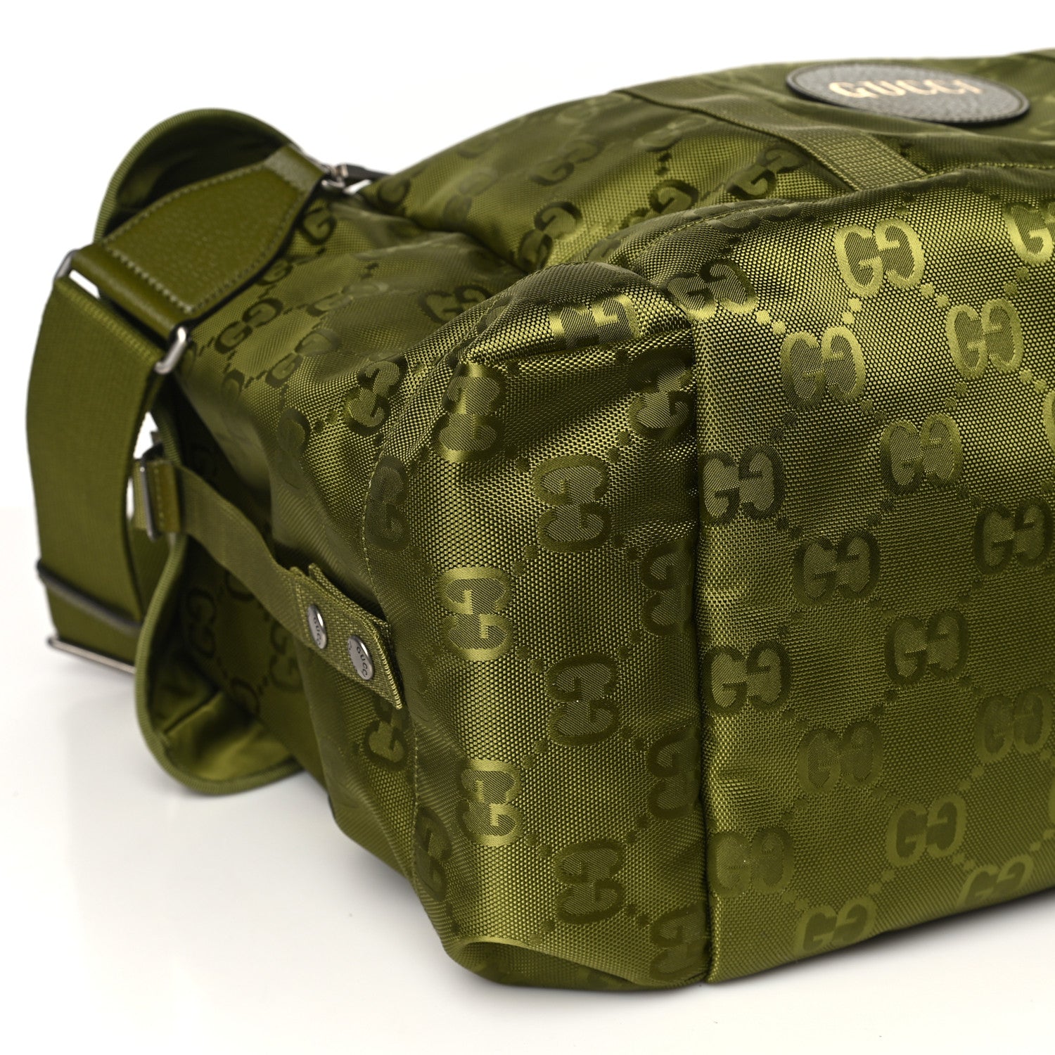Gucci Econyl Nylon Monogram Off The Grid Duffle Bag Juniper Green 9 of 10