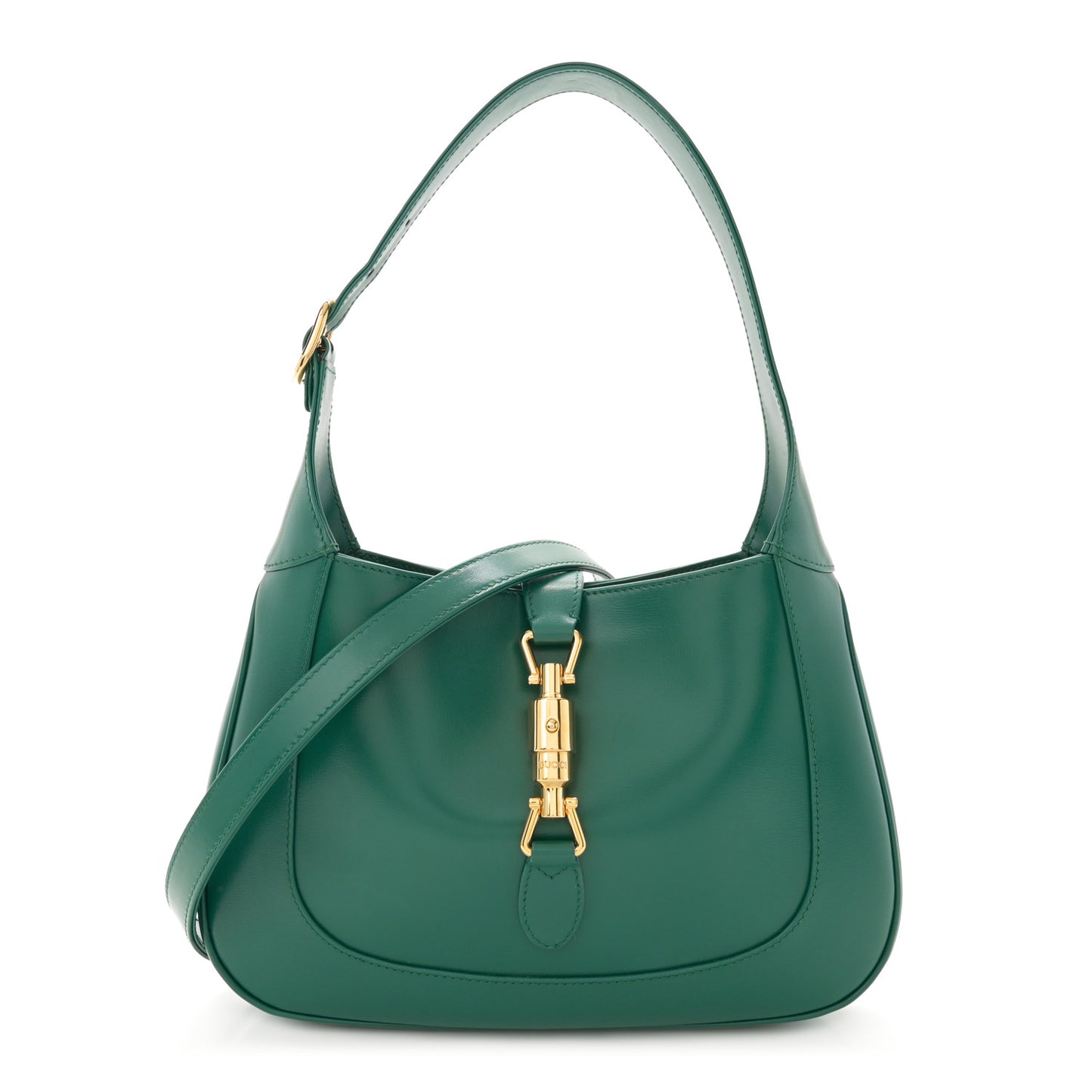 Boarded Dyana Lux Calfskin Small Jackie 1961 Hobo Emerald