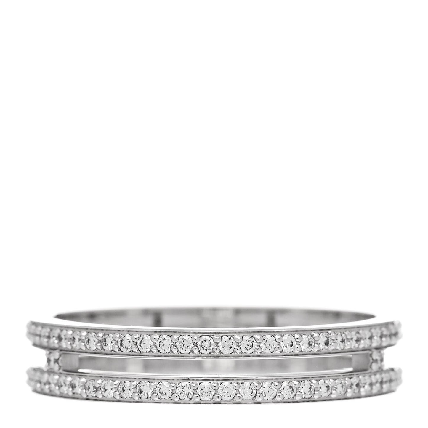 18K White Gold Diamond Ariane Wedding Band Ring 51 5.75
