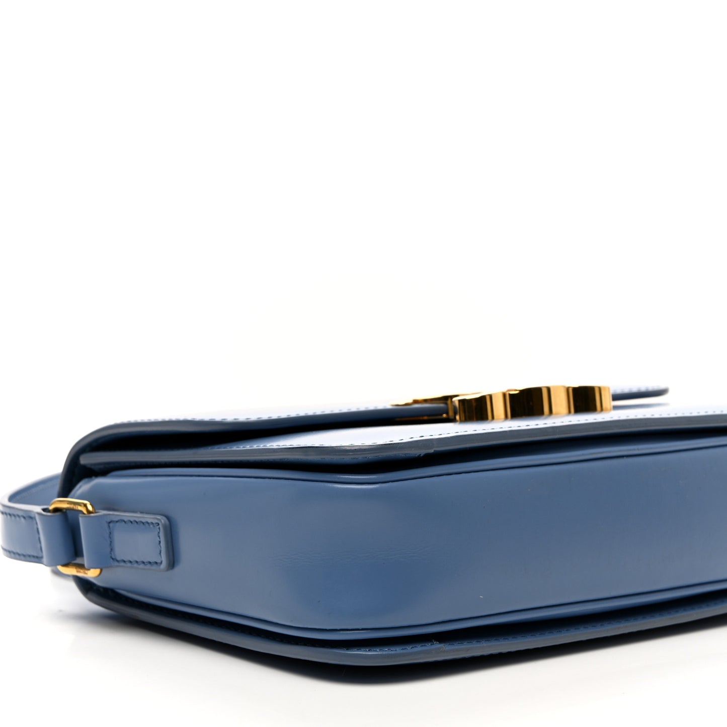 Shiny Calfskin Teen Triomphe Azure