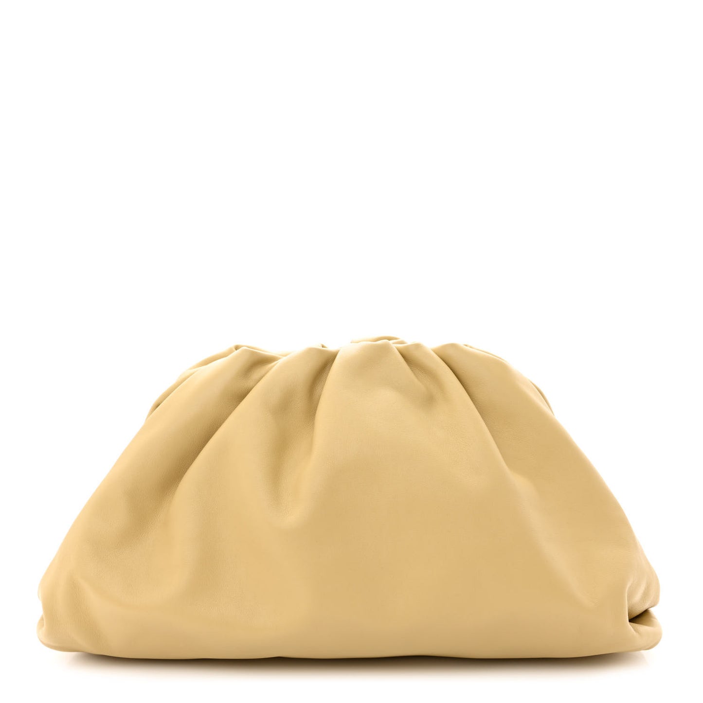Smooth Butter Calf The Pouch Oversized Clutch Tapioca