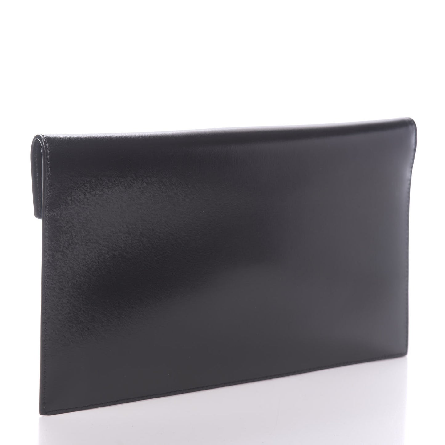 Smooth Shiny Calfskin Monogram Uptown Pouch Black