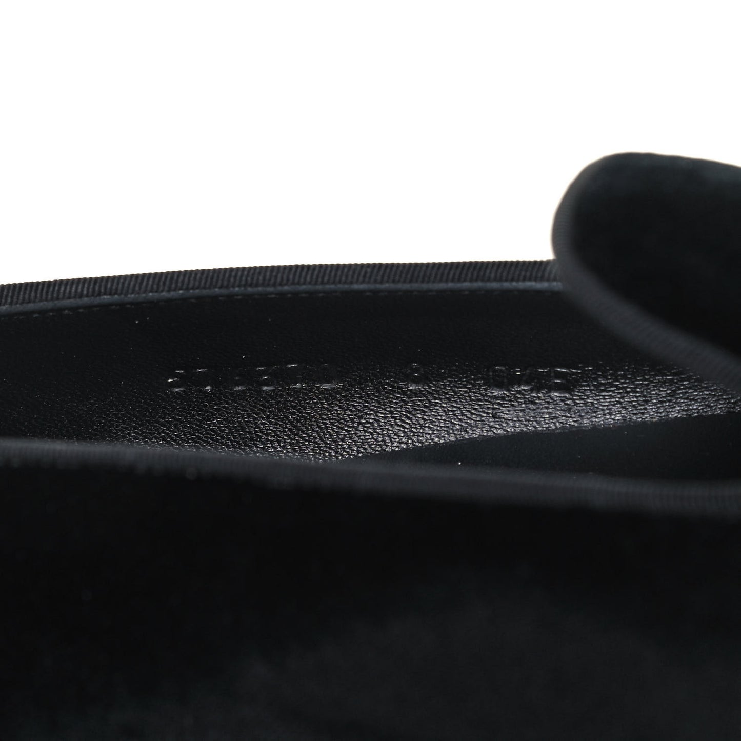 Velvet Embroidered Mens Loafers 8 Black