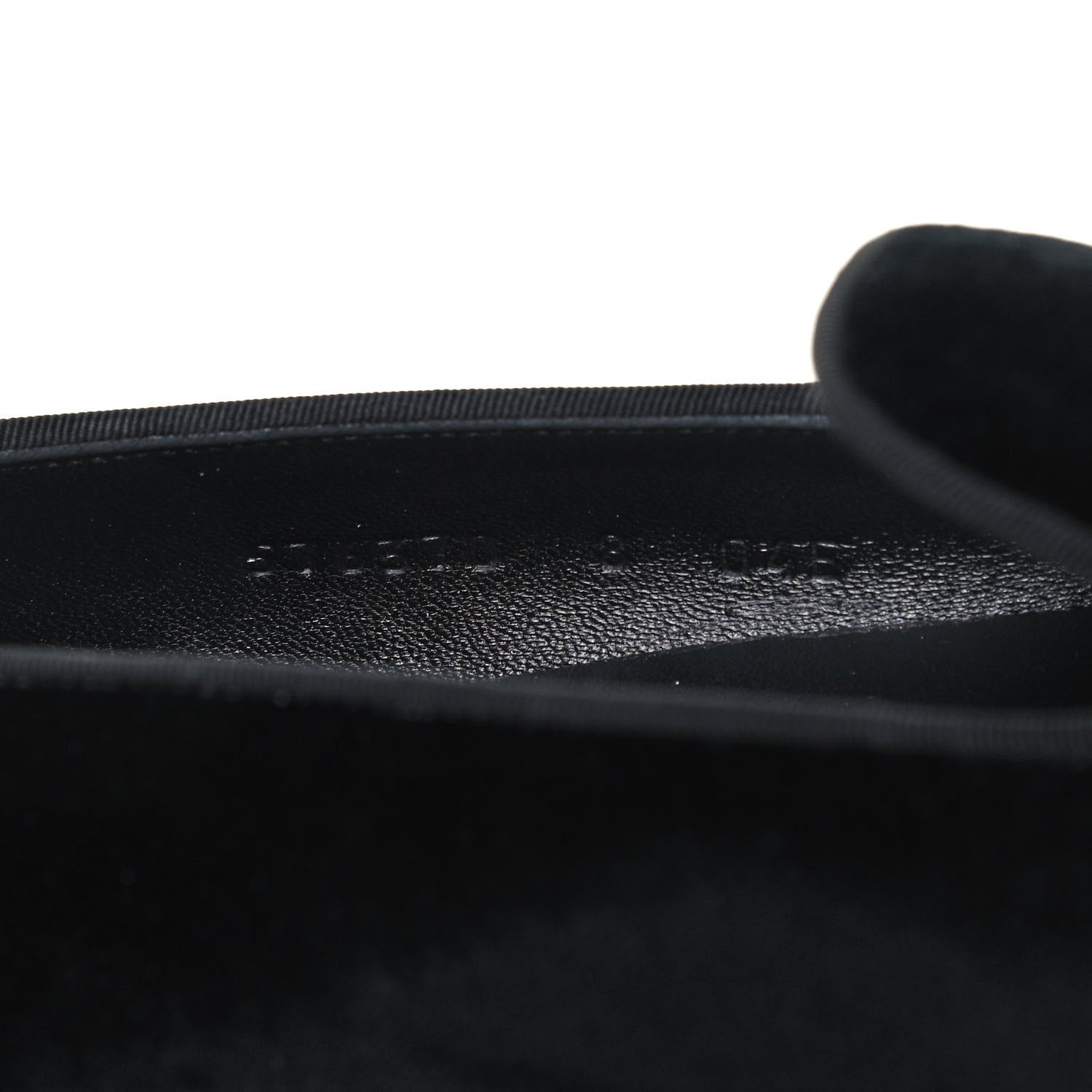 Gucci Velvet Embroidered Mens Loafers 8 Black 8 of 8