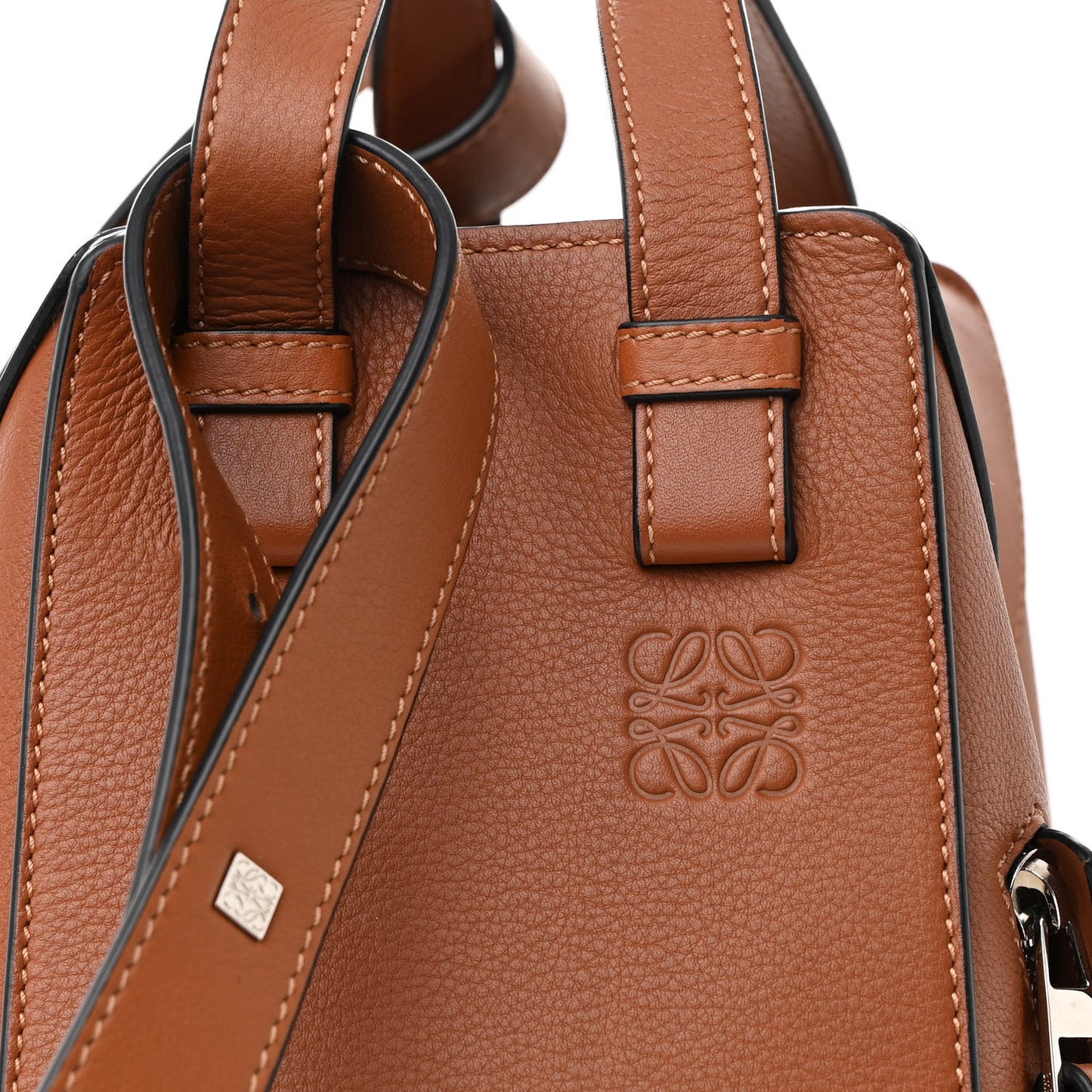 Calfskin Small Hammock Shoulder Bag Tan