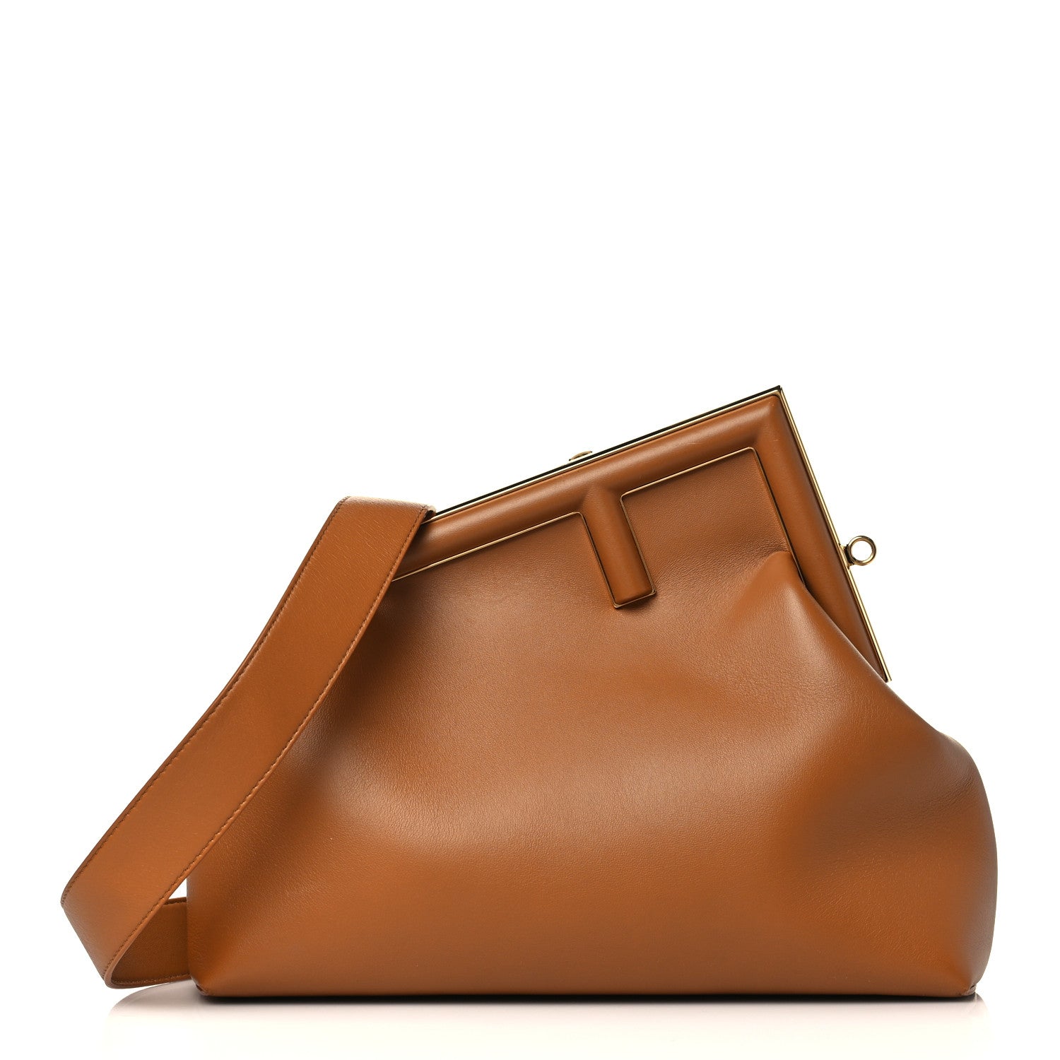 Fendi Shiny Nappa Medium Fendi First Caramello 1 of 9