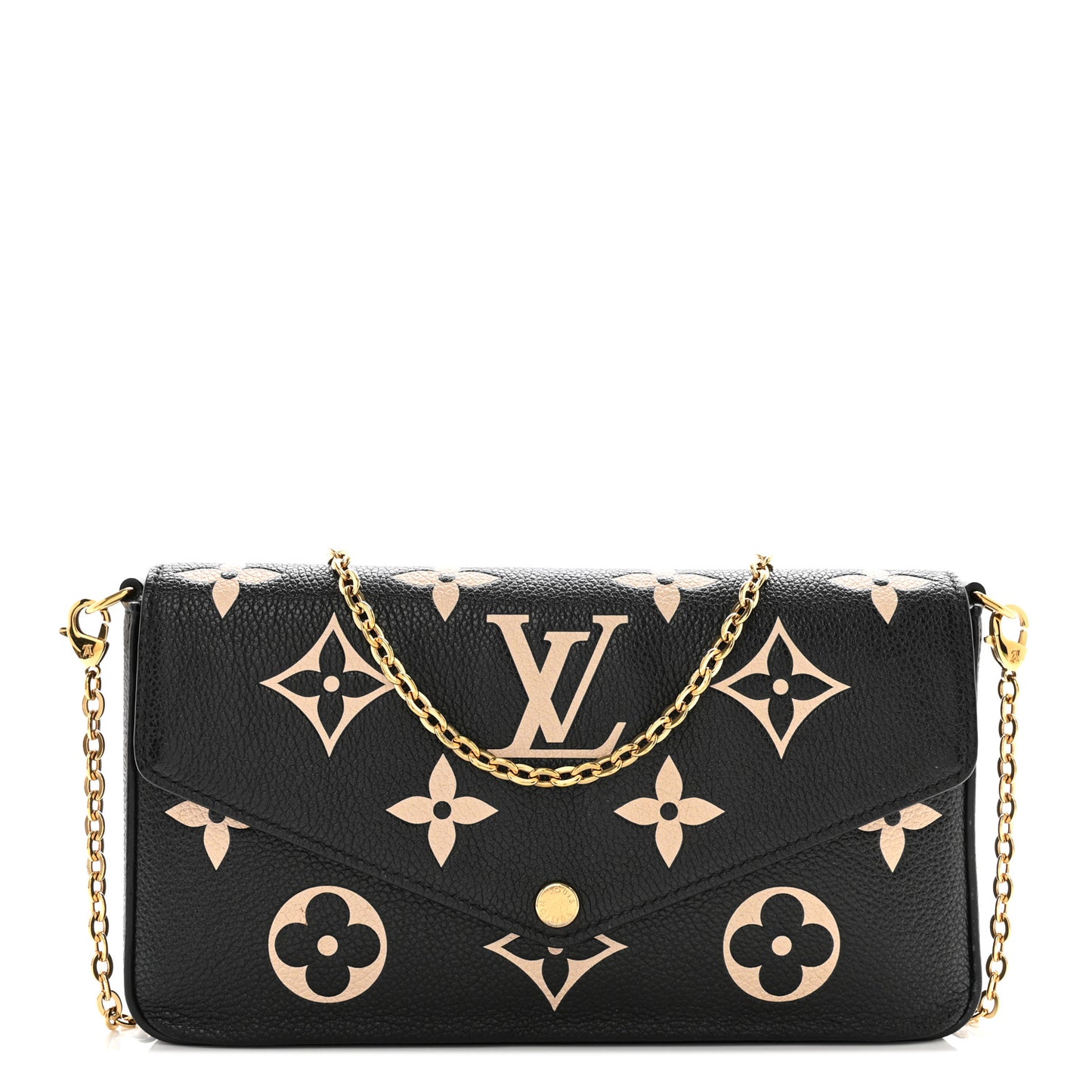 Empreinte Monogram Giant Felicie Pochette Black Beige
