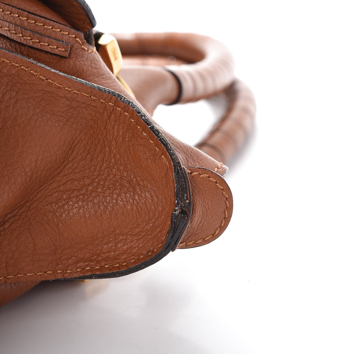 Calfskin Large Marcie Satchel Tan