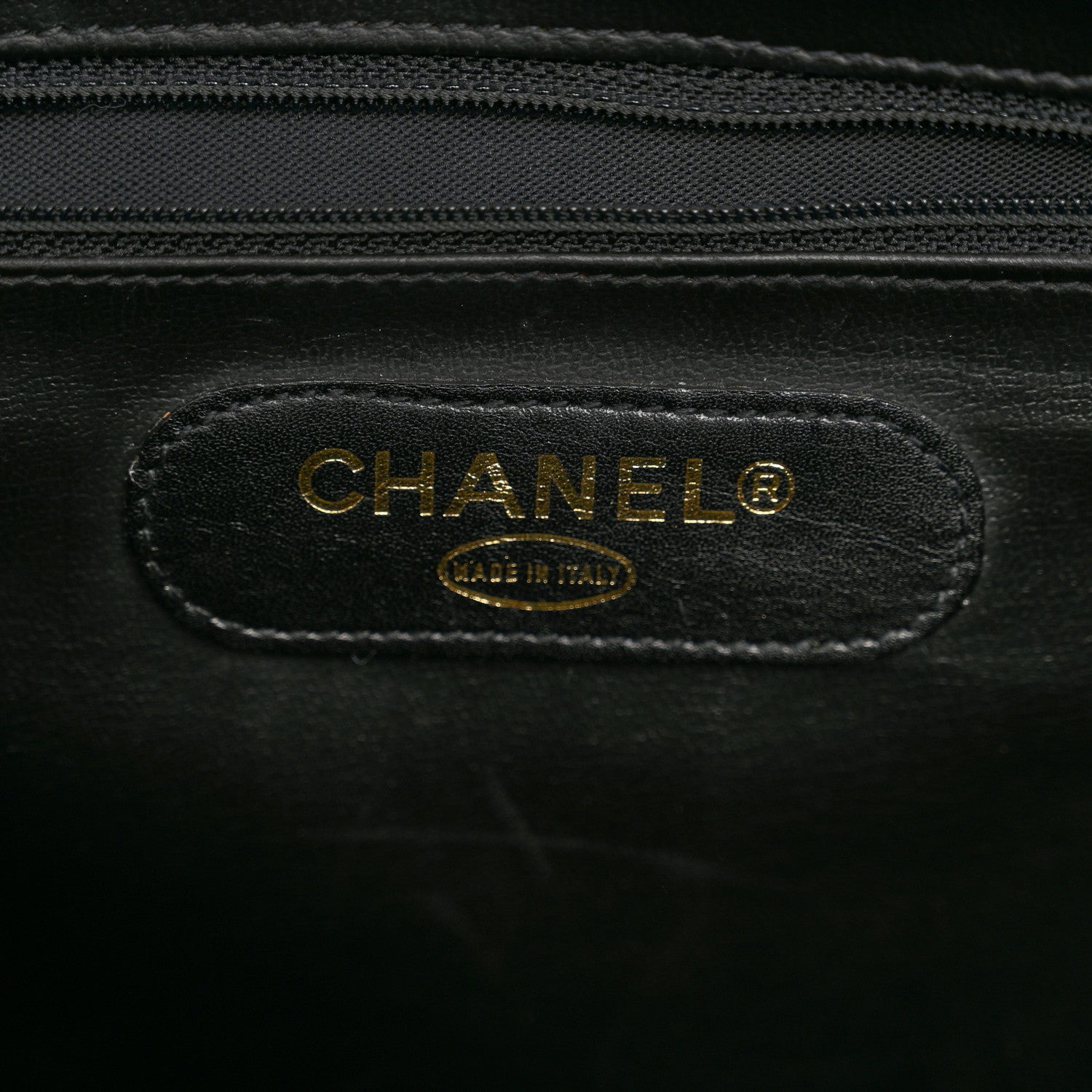 Chanel Calfskin Stitched XL Weekender Black 6 of 12