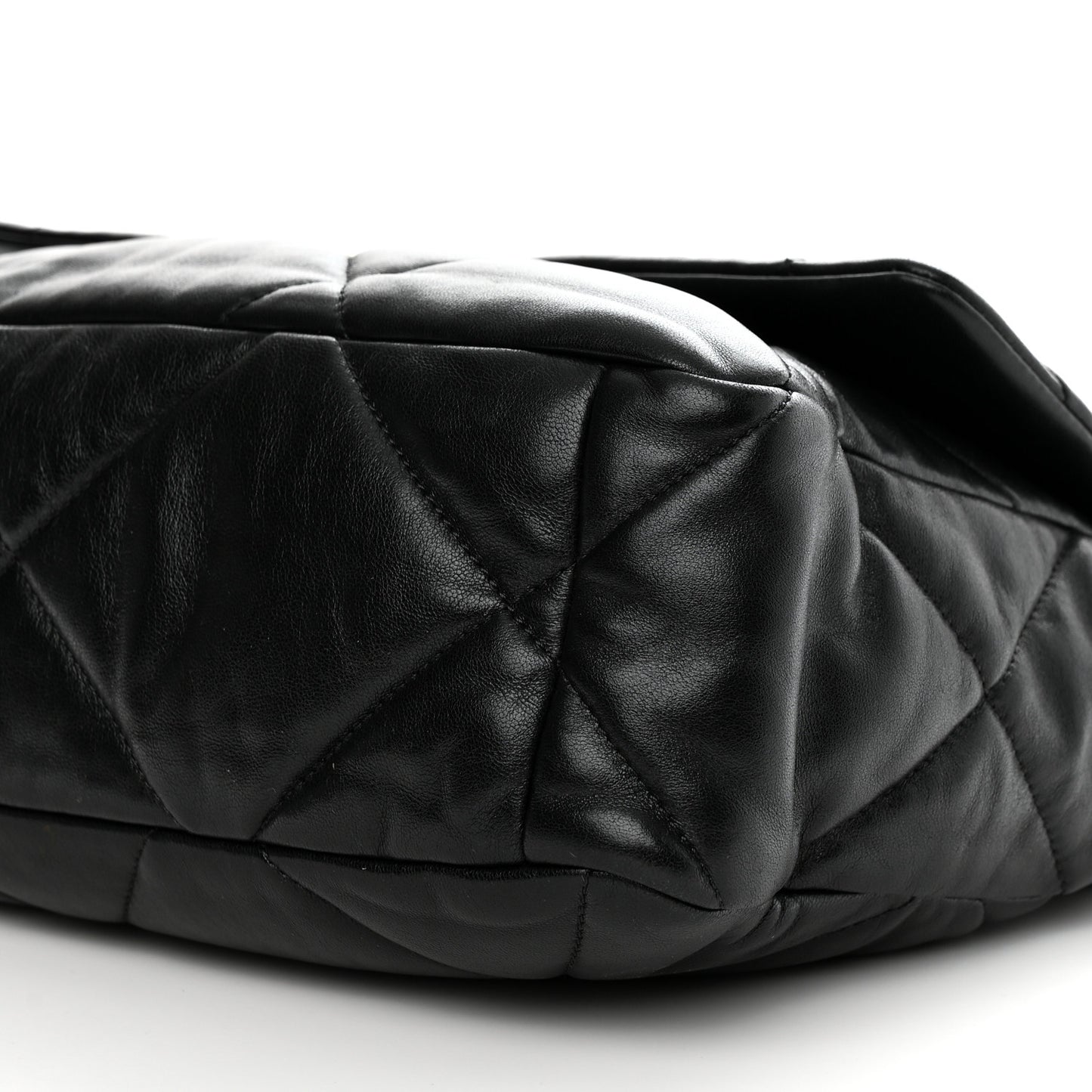 Lambskin Quilted Large Chanel 19 Flap Black