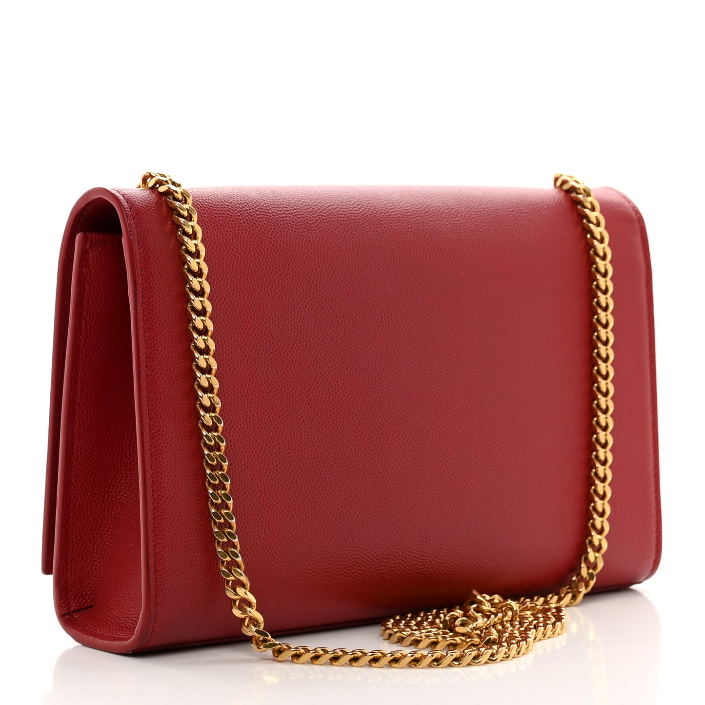 Grain De Poudre Medium Monogram Kate Satchel Rouge Eros