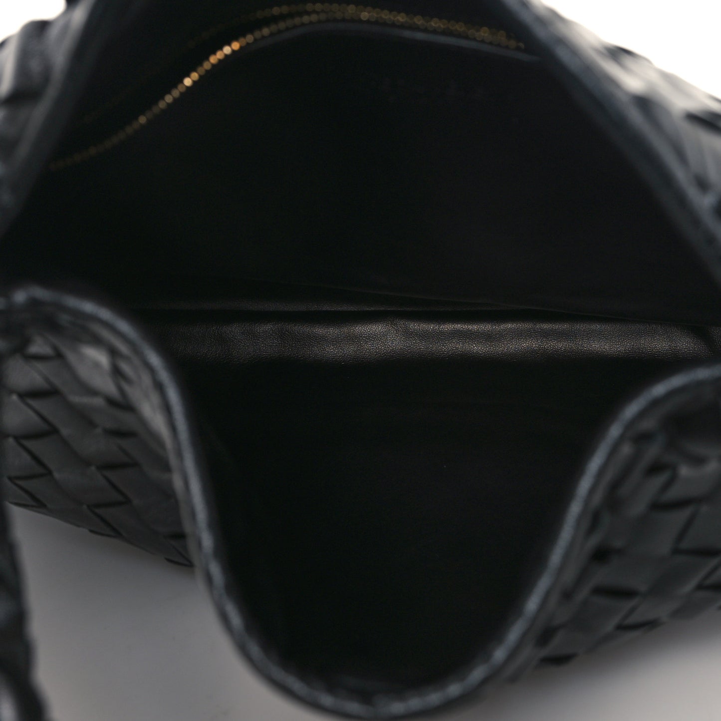Calfskin Intrecciato Small Hop Black