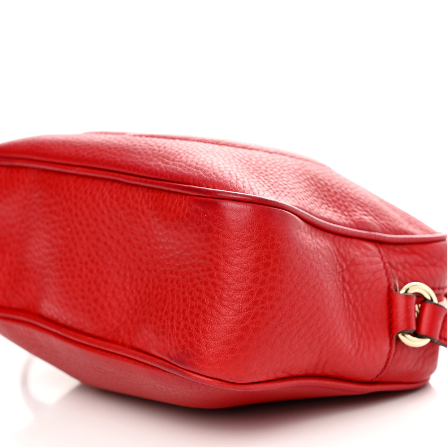 Pebbled Calfskin Small Soho Disco Bag Tabasco Red