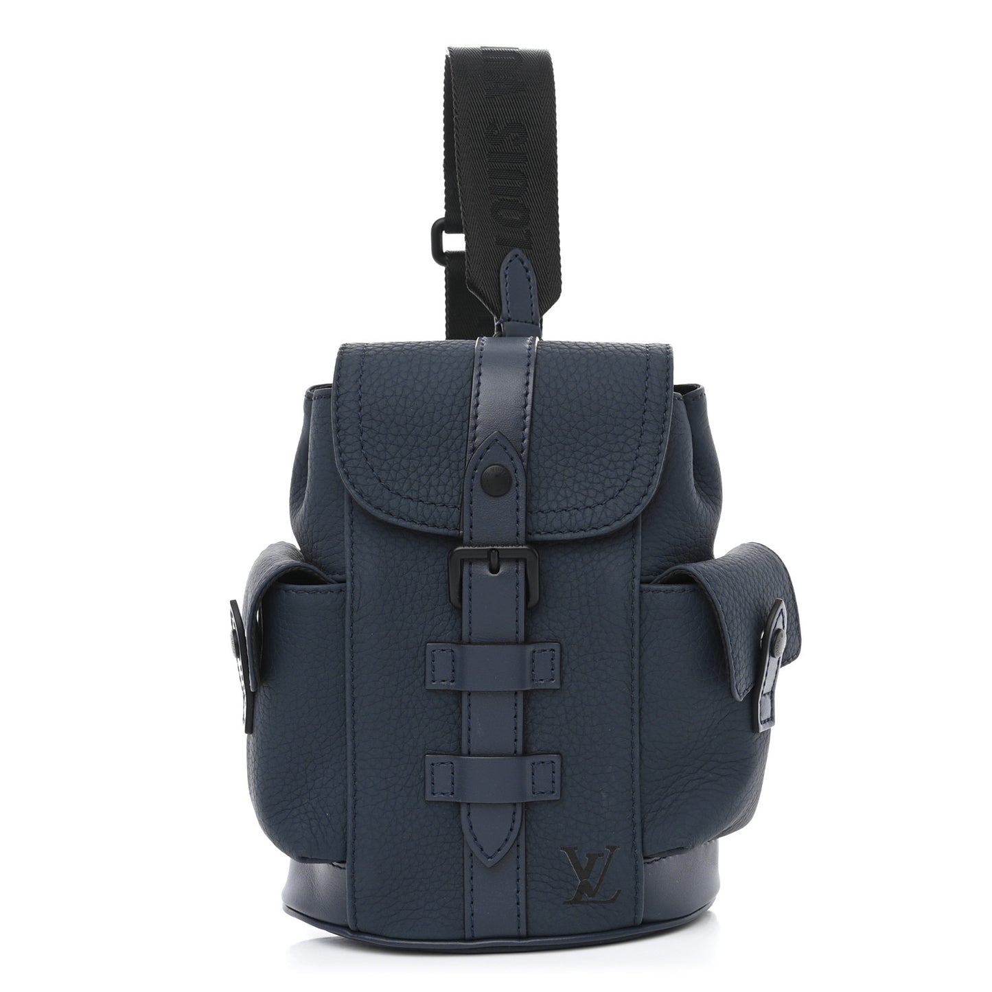 LOUIS VUITTON Taurillon Christopher XS Backpack Bleu Marine