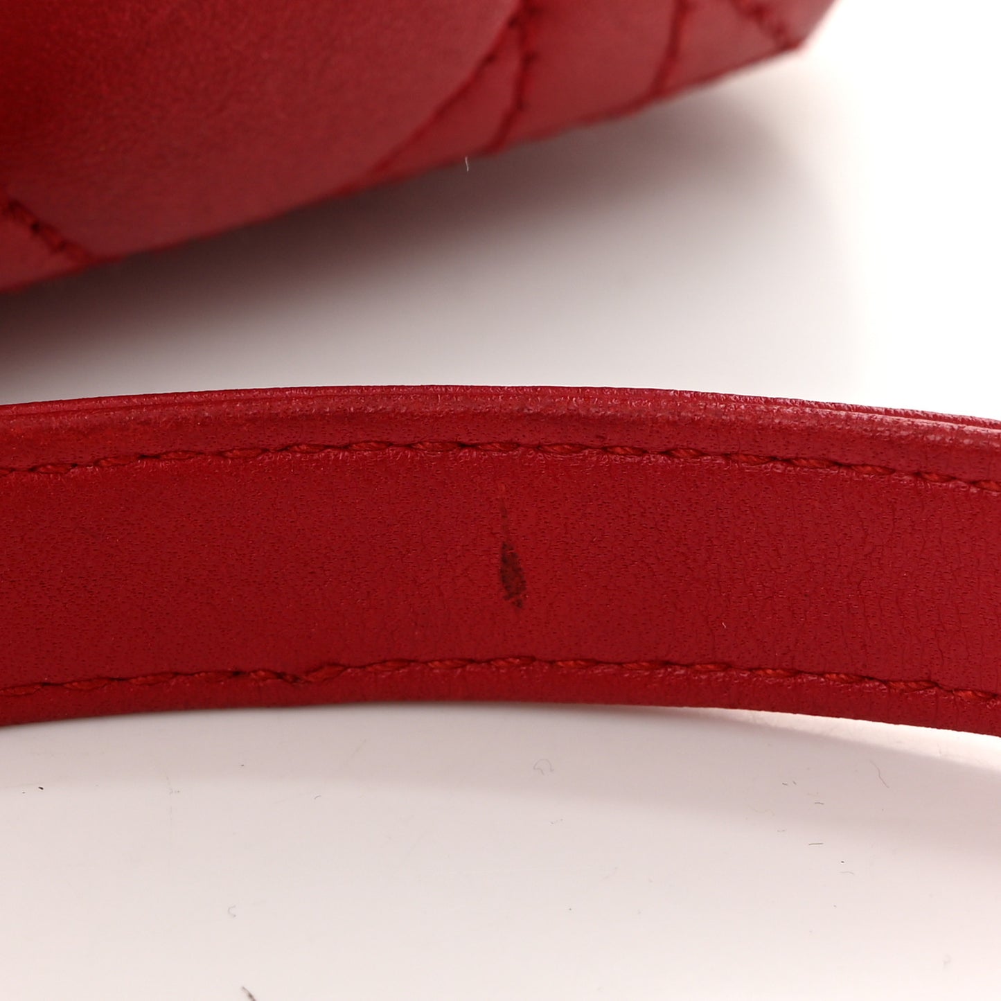 Lambskin Cannage Medium Lady Dior Red